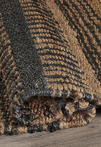 Vista 16 de Fab Habitat Alfombras de cáñamo y lana, hechas a mano, suaves al tacto natural bajo los pies, duradera, tejido texturizado, alfombra