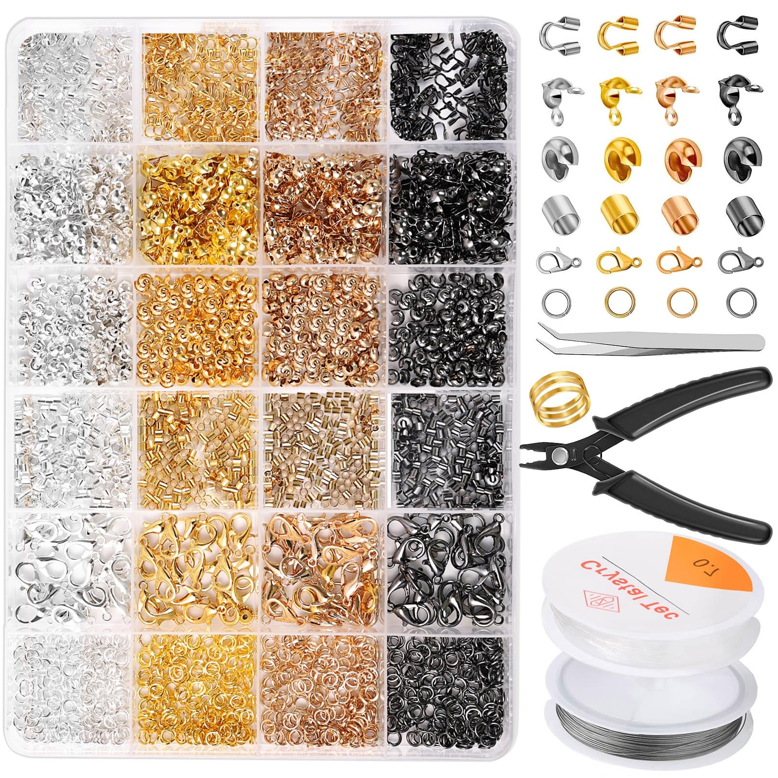 SHARP 液晶ビューカムアクセサリーキット Amazon.com: Acejoz 2165 Pcs Crimp Beads for Jewelry Making