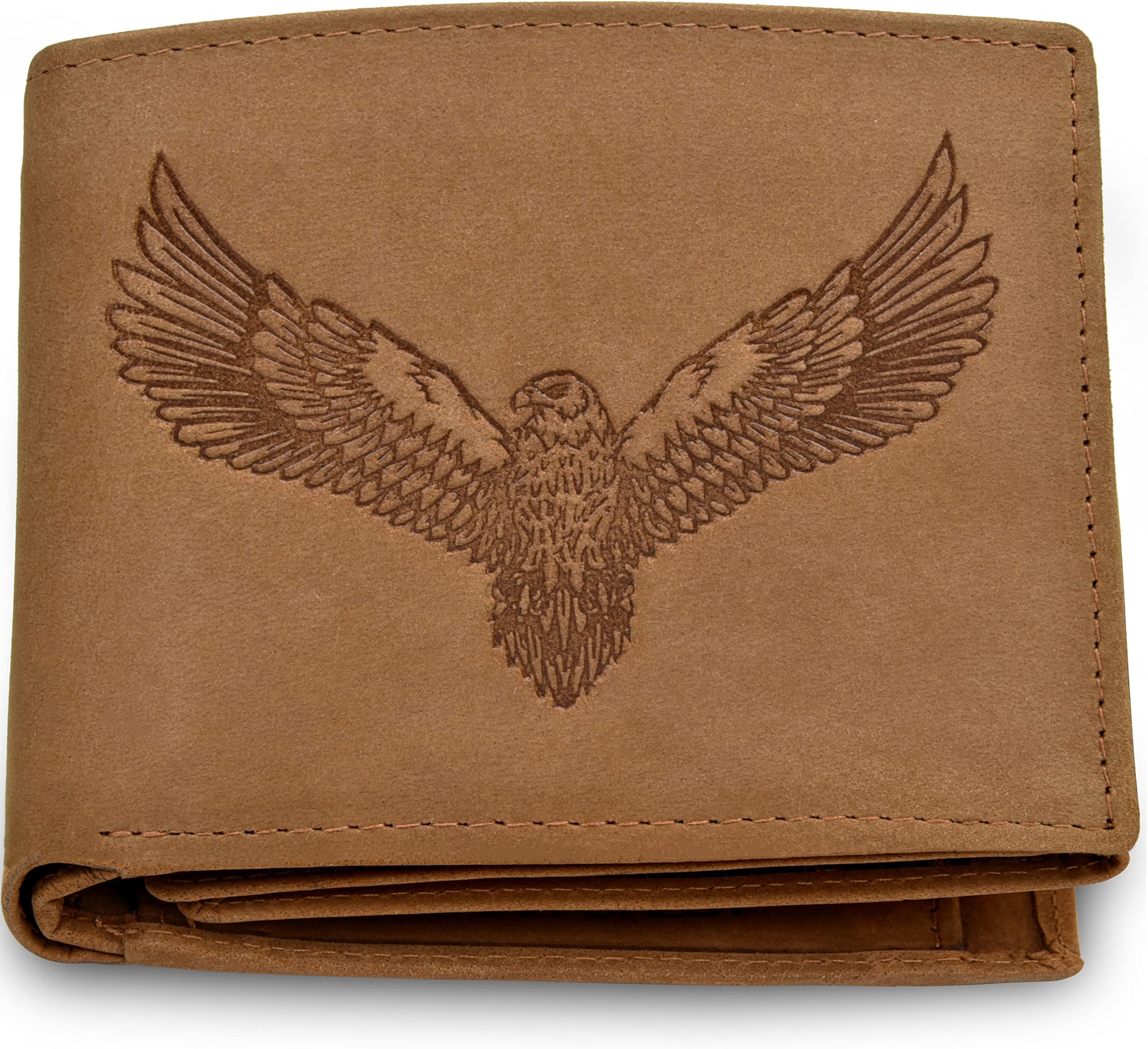 Zeus Vintage Cognac Leather Wallet for Men