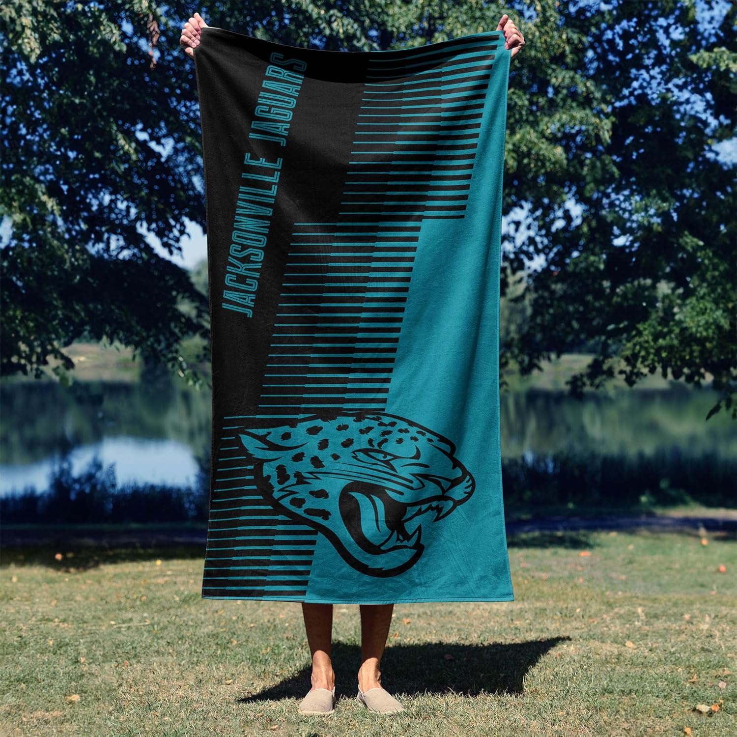 Northwest Jacksonville Jaguars NFL Progression Jacquard Beach Towel 36 x 72 Inches