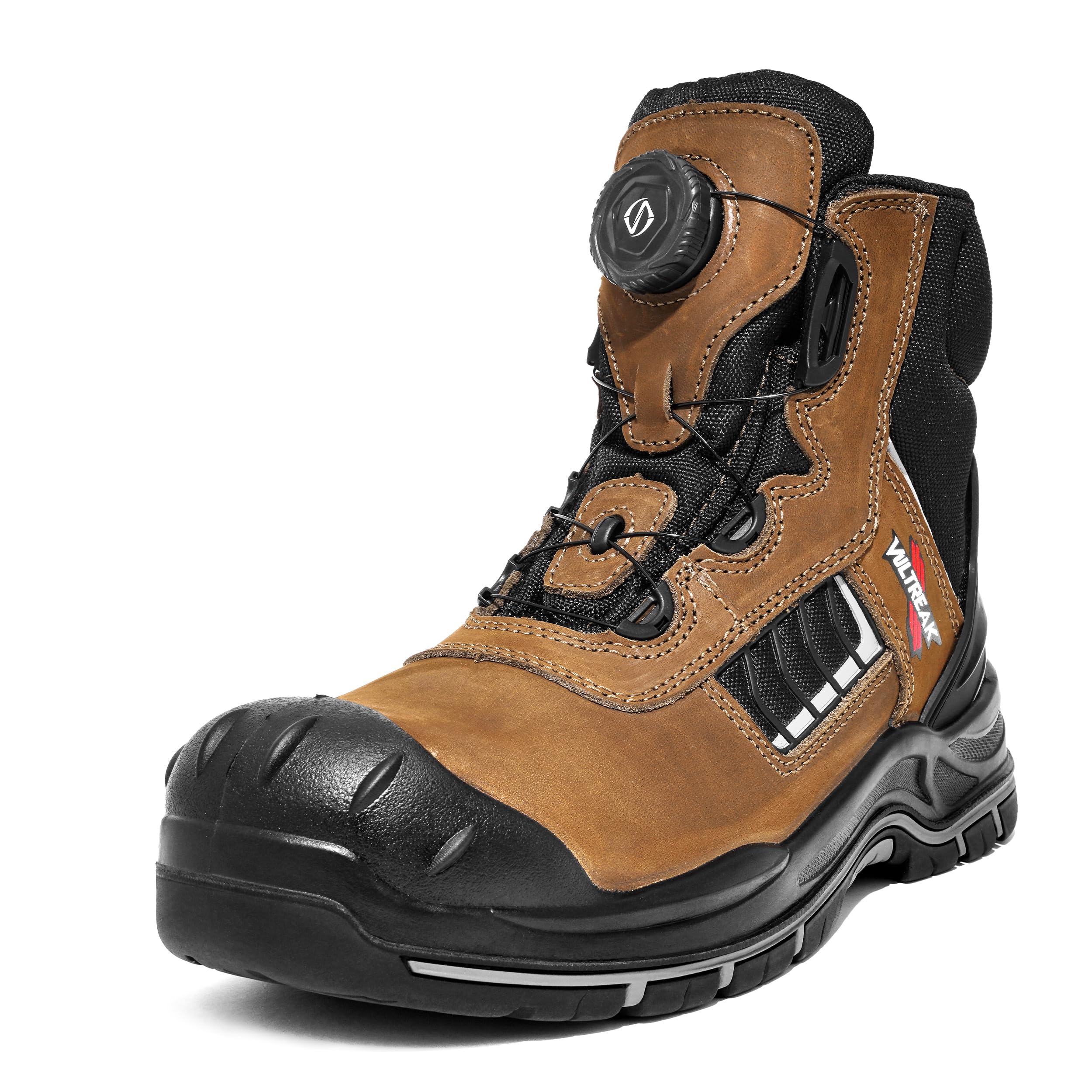 VULTREAK Composite Toe Work Boots for Men and Women – Exceeds Steel Toe Protection, Quick Fit System, Kevlar Puncture-Resistant Midsole, S3 HRO