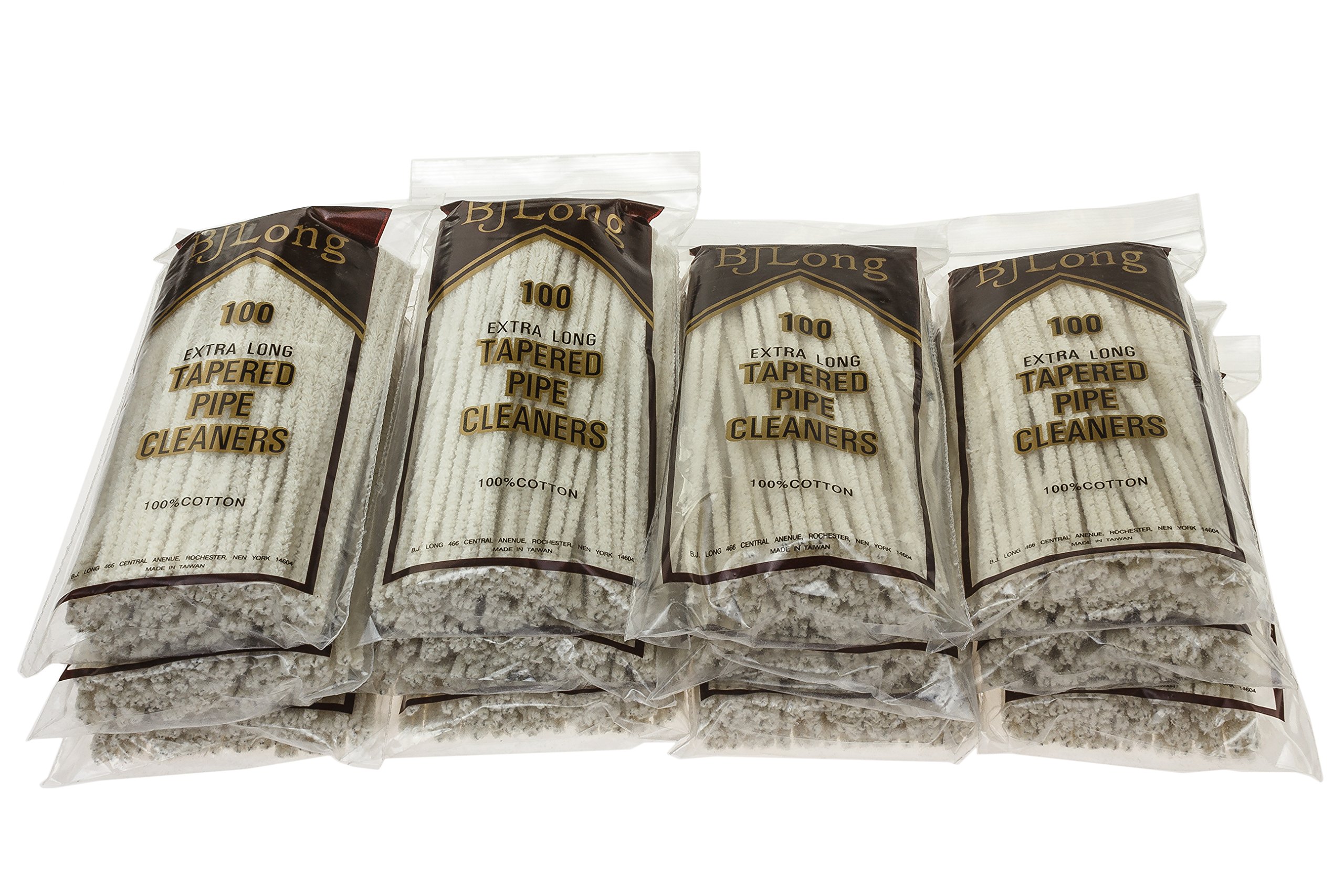 BJ LongBj Long Extra Long Tapered Pipe Cleaners 100 Count - 12 Pack TP-1422