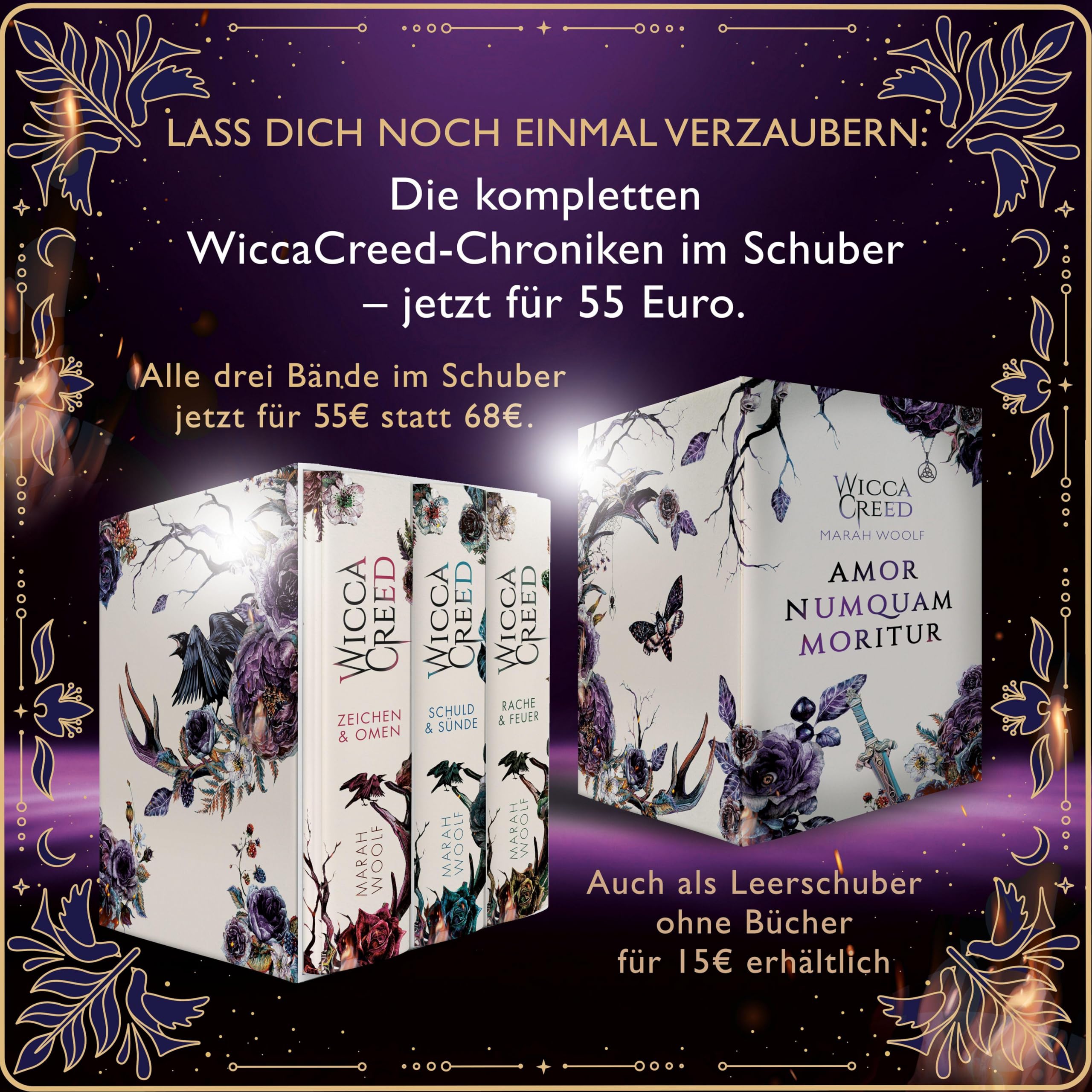 Schuber der WiccaCreed-Chroniken: Alle drei Bände in einem wundervollen Schuber vereint