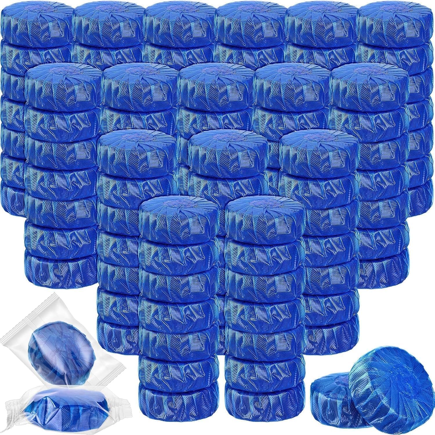 Pack of 30 Automatic Flush Toilet Bowl Cleaner Tablets, Bathroom Toilet Tank Cleaner, Powerful Cleaning Ball Toilet Blue Deep Clean Bubbles, Mild Lemon Scent (30)-image-38