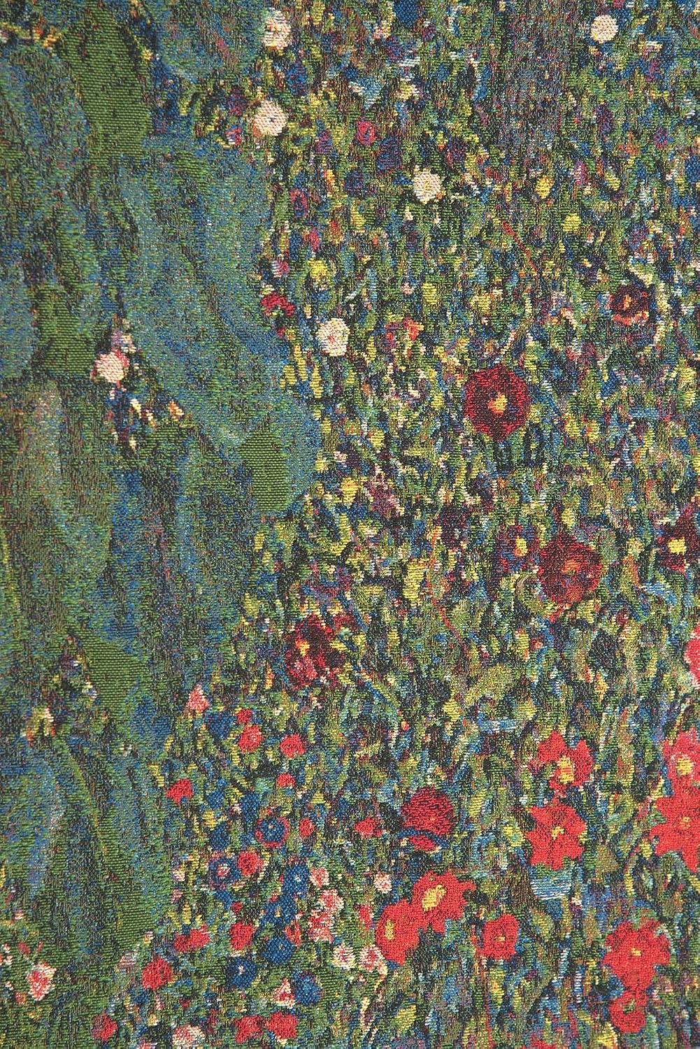 C Charlotte Home Furnishings Inc Country Garden III European Tapestry Wall Hanging | Viscose Cotton and Polyester Blend Wall Art | 29 in. x 27 in | Home Decor Accents | Inspired by Gustav Klimt