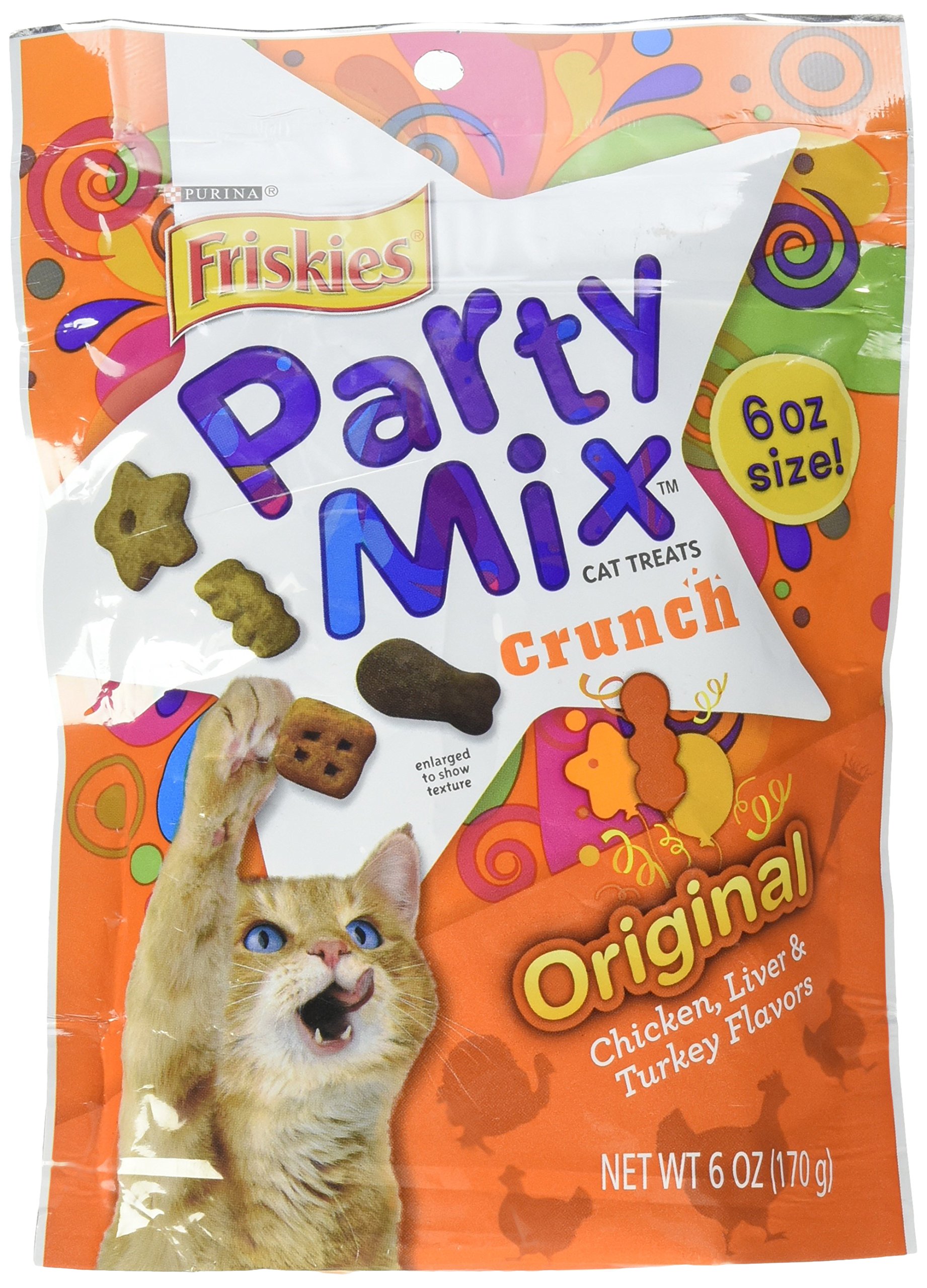 Friskies Original Crunch Party Mix Cat Treats, 6 Oz., Package may vary