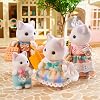 Sylvanian Families - 5738 Milk Cat Family Figurines for Dollhouse