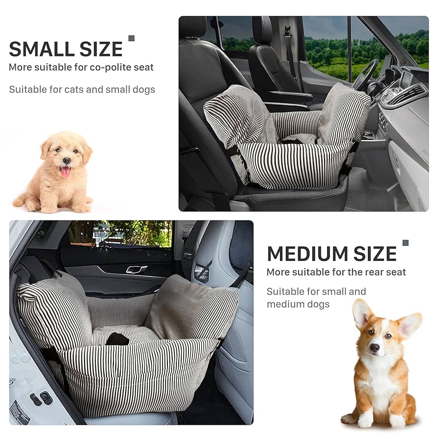 Amazon.co.jp: VERCART 犬用ブースター カーシート 犬 車