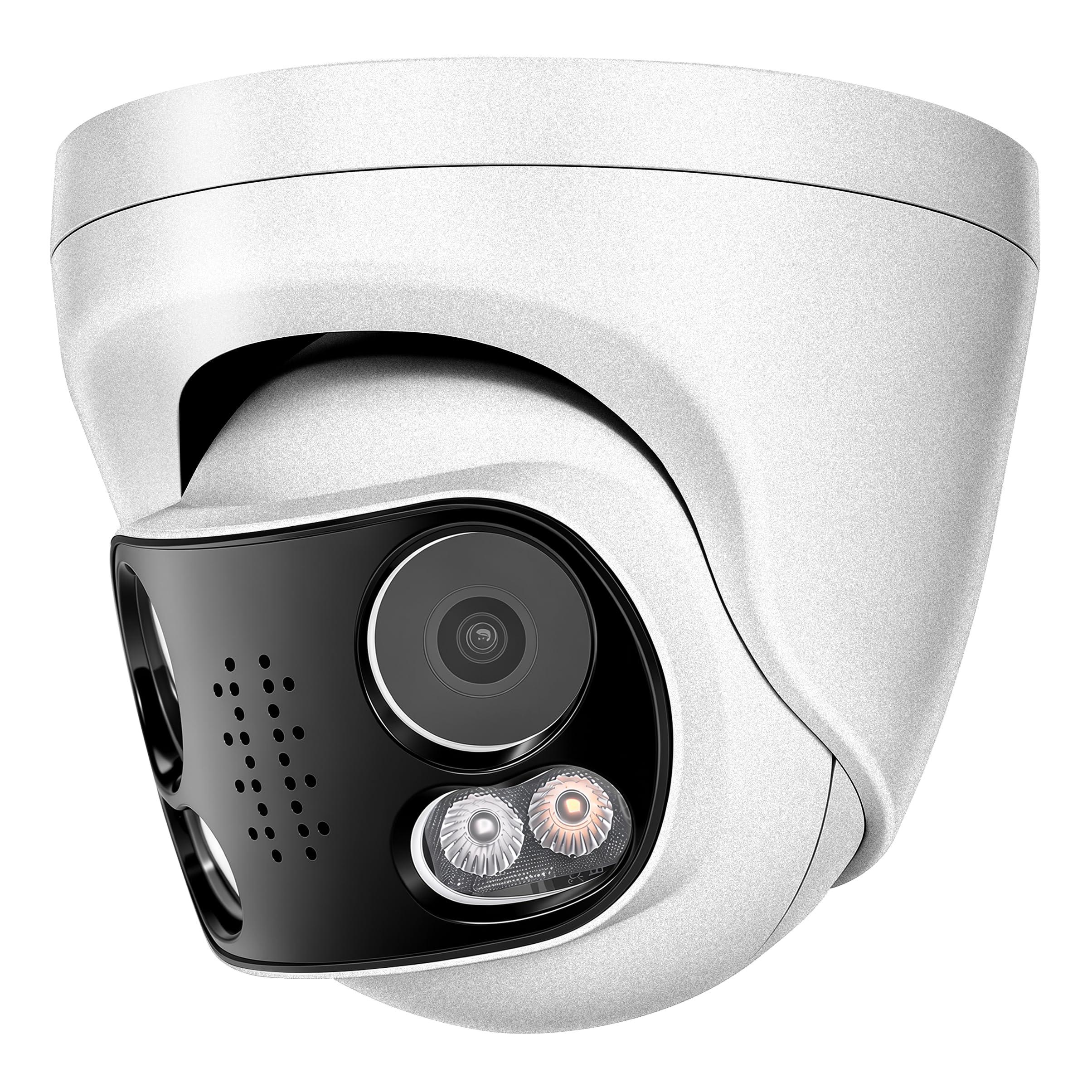 Panoramic 8MP 4K Dual Lens PoE IP Security Outdoor Camera with Metal Housing, 180 Degree Wide Angle, 24/7 Full Color Night Vision, H265, IP66, NVR or Windows PC Required, PoE IP Camera, NDAA Compliant