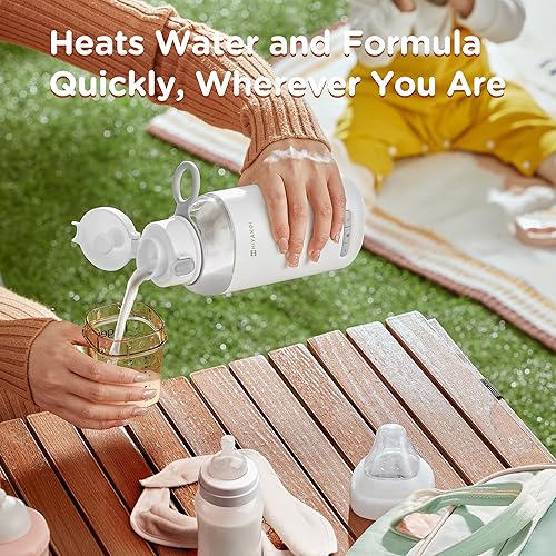 Miniatura 2 de Calentador portátil de agua y leche, calentador de biberones HIYAKOI On The Go de calentamiento rápido para leche materna de fórmula para bebés, 6