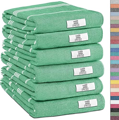 Miniatura 79 de Toallas de mano – Juego de 2 18" x 30" – Toalla de mano turca decorativa para baño, cocina, invitados, cara, cabello, té, paño de cocina