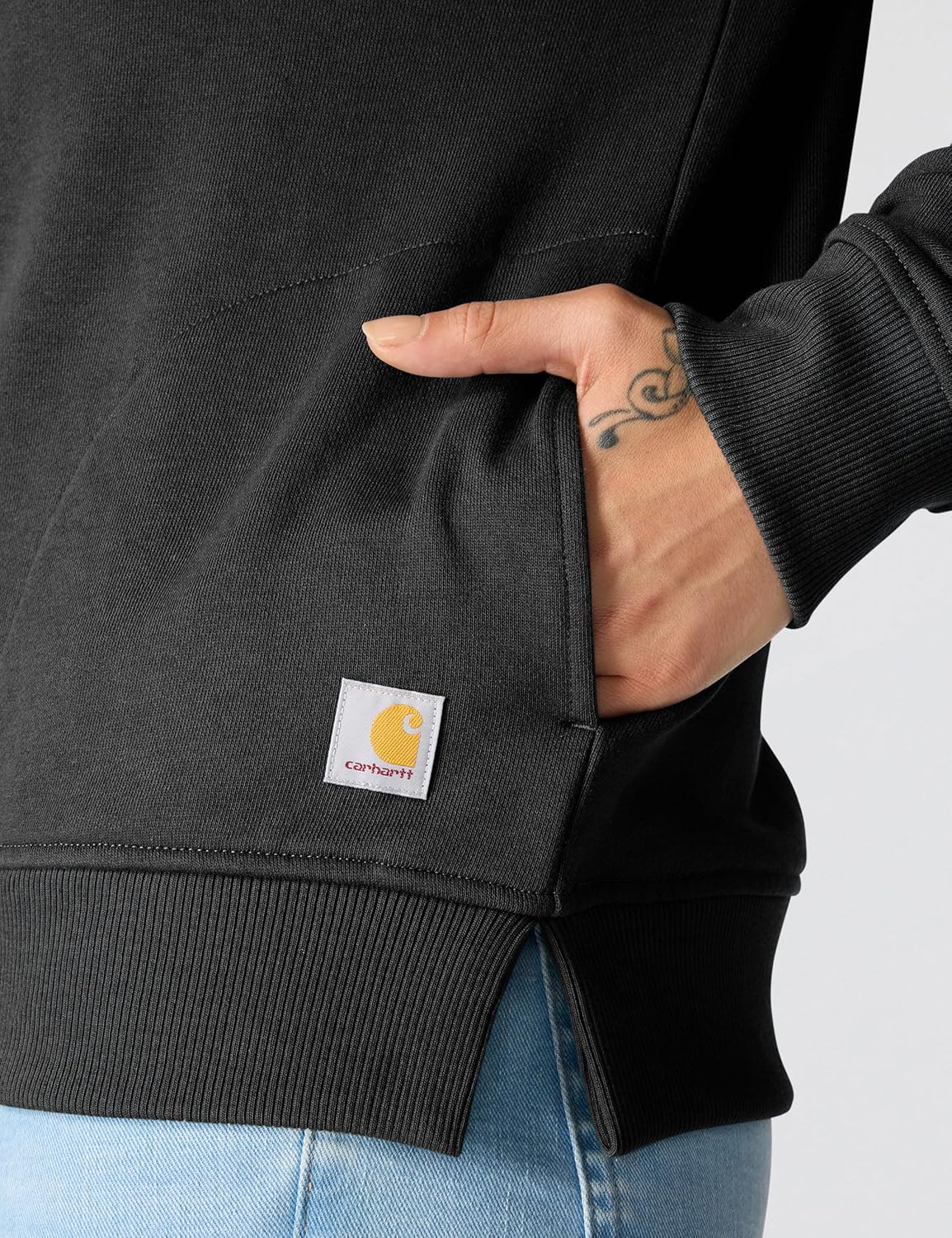 Carhartt Women's TENCEL Fiber Series Relaxed Fit Half-Zip Sweatshirt - Image 6