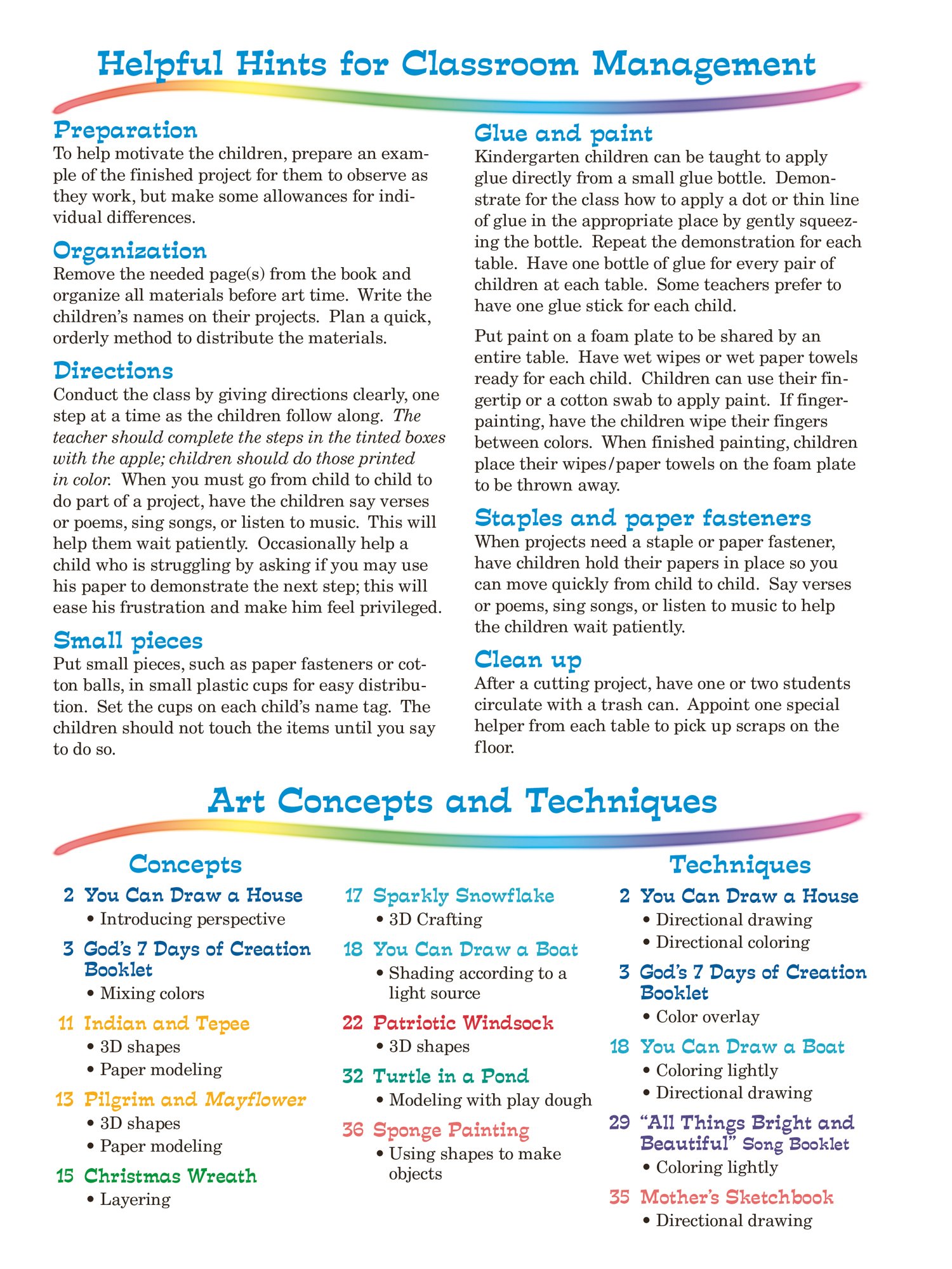 Art Projects K5 - Abeka 5 Year Old Kindergarten Art and Craft Book - Image 6