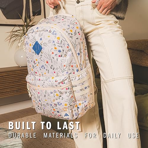 Miniatura 7 de Mochila clásica de 3 rayas para hombres y mujeres, bolsa con funda para portátil