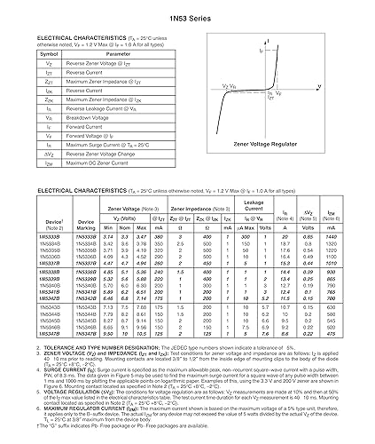 Miniatura 9 de 10PCS 1N5355B 1N5355 Power Zener Diodo 5W 18V DO-15 (CASE17-02) Diodos axiales 5 vatios 18 voltios