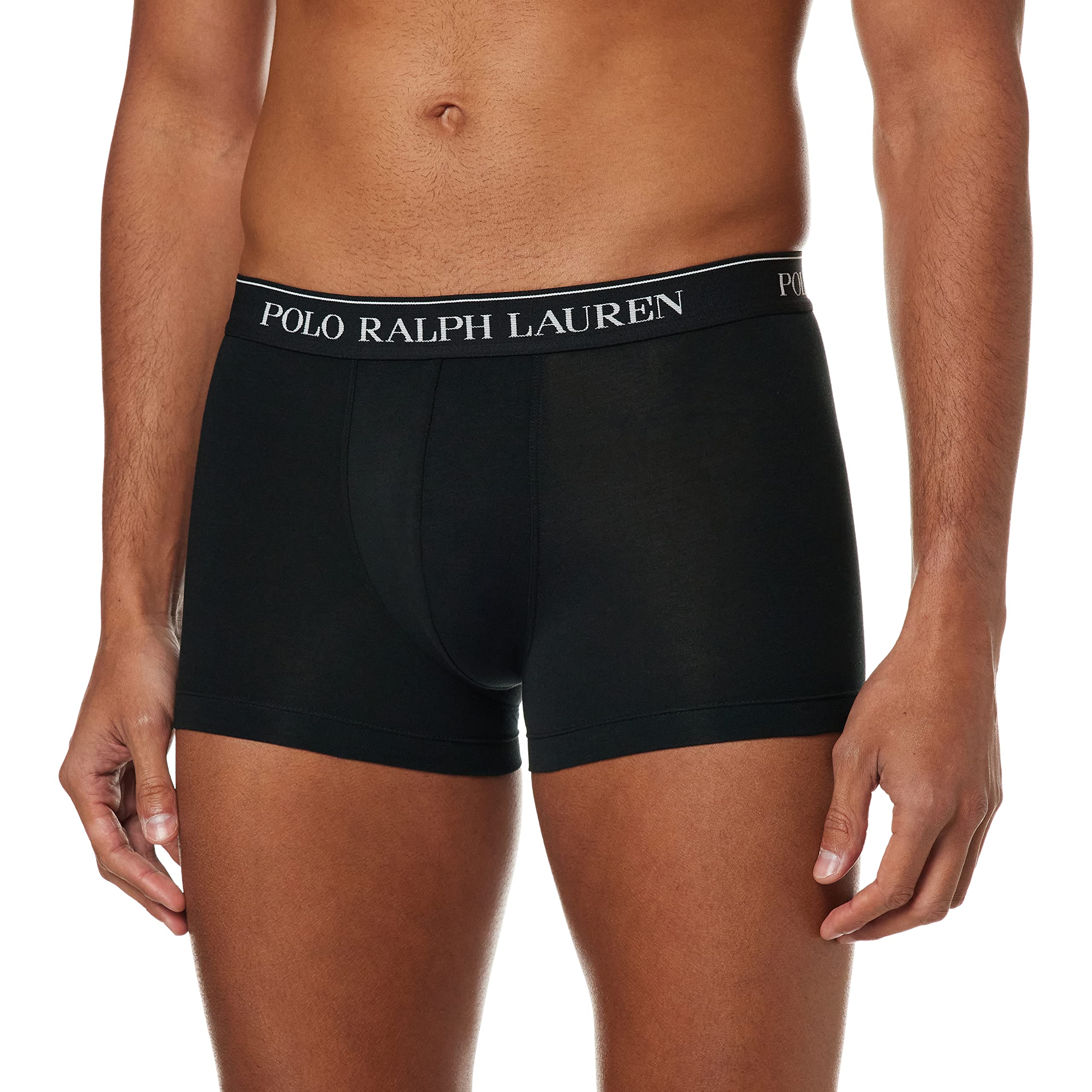 Ralph Lauren Polo Boxer da Uomo, 3 Pezzi, in Cotone, Nero, XL