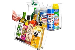 Sorbus Roll Out 2 Sizes Pantry Under Sink Bins on Wheels