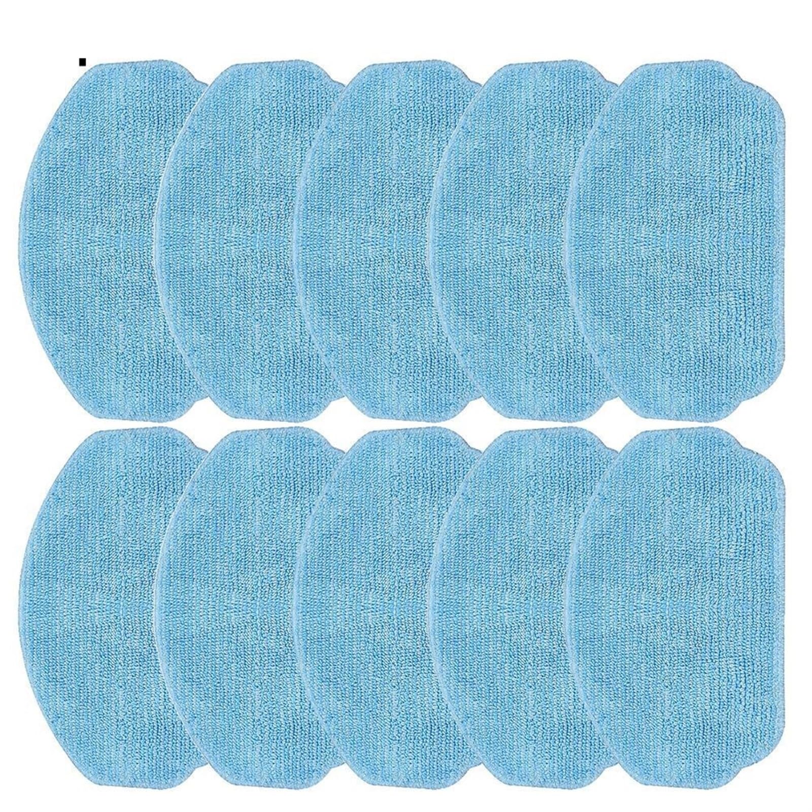 5/10 Pcs Microfiber Rags Cleaning Cloth, for EICOBOT, for BR150 Vacuum Cleaner Robot Dry And Wet Usage Mop Cloths Pad Floor Cleaning Robot Mop Refill Pads(10 PACK)