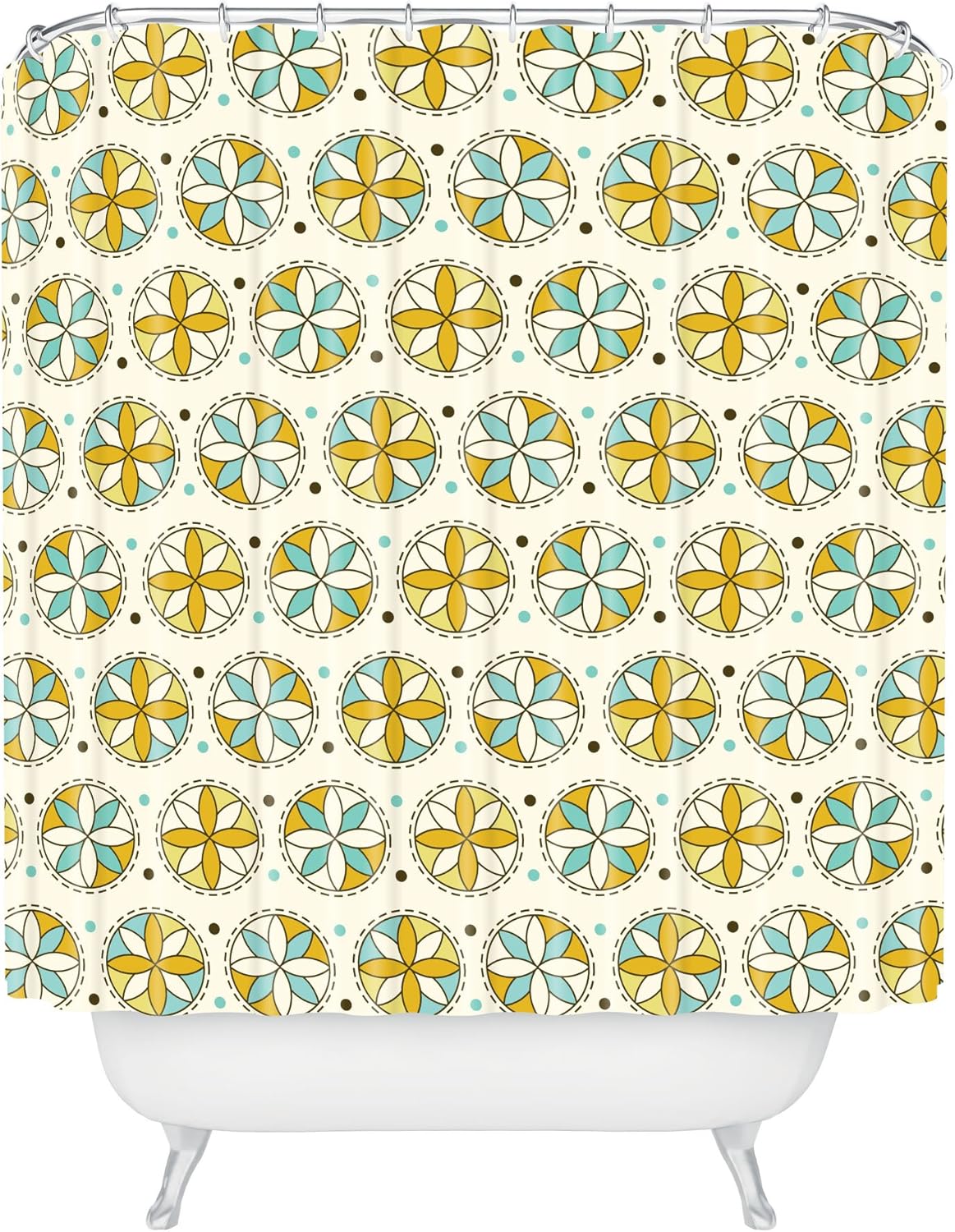 Deny Designs 13739-shocur Heather Dutton Cartwheel Shower Curtain, 69" x 72"