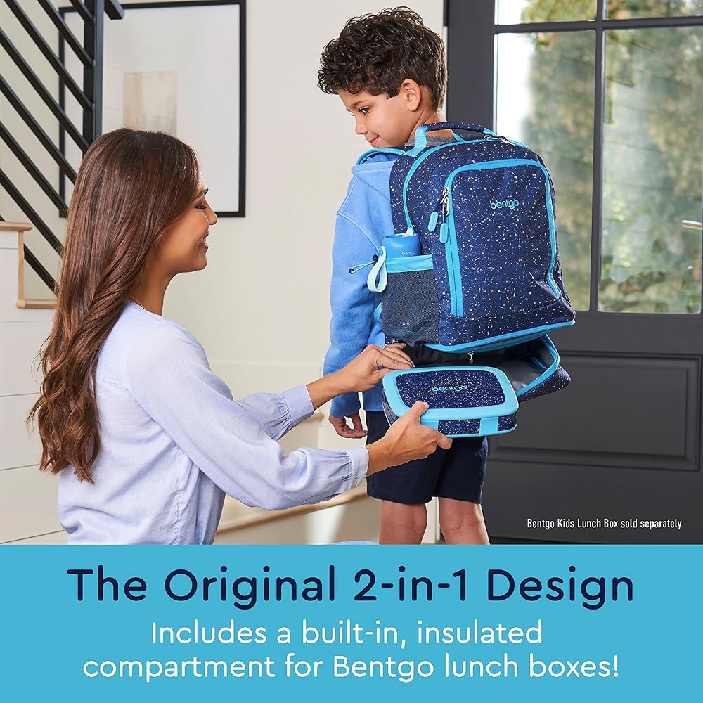 ★THE MUSEUM VISITOR★ CHECK MIXED 2 POCKET BACKPACK NAVY 15 Navy Front Facing Boykin with Bird Minimalist Backpack