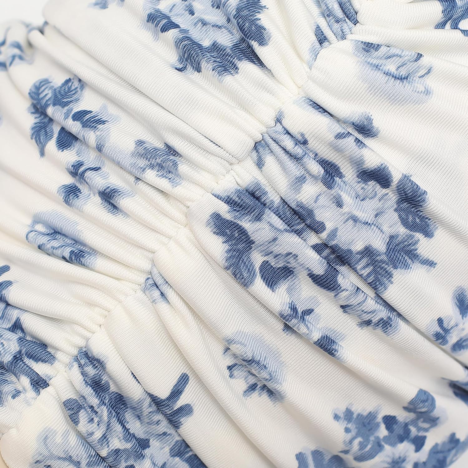 Women Pre Tied Knot Pleated Turbans Chemo Headwrap Sleep Beanie Hat - Image 7