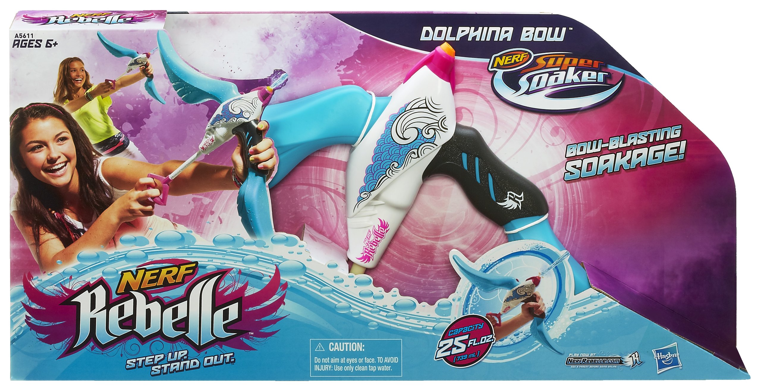 Amazon.com: Nerf Rebelle Dolphina Bow Blaster : Toys & Games