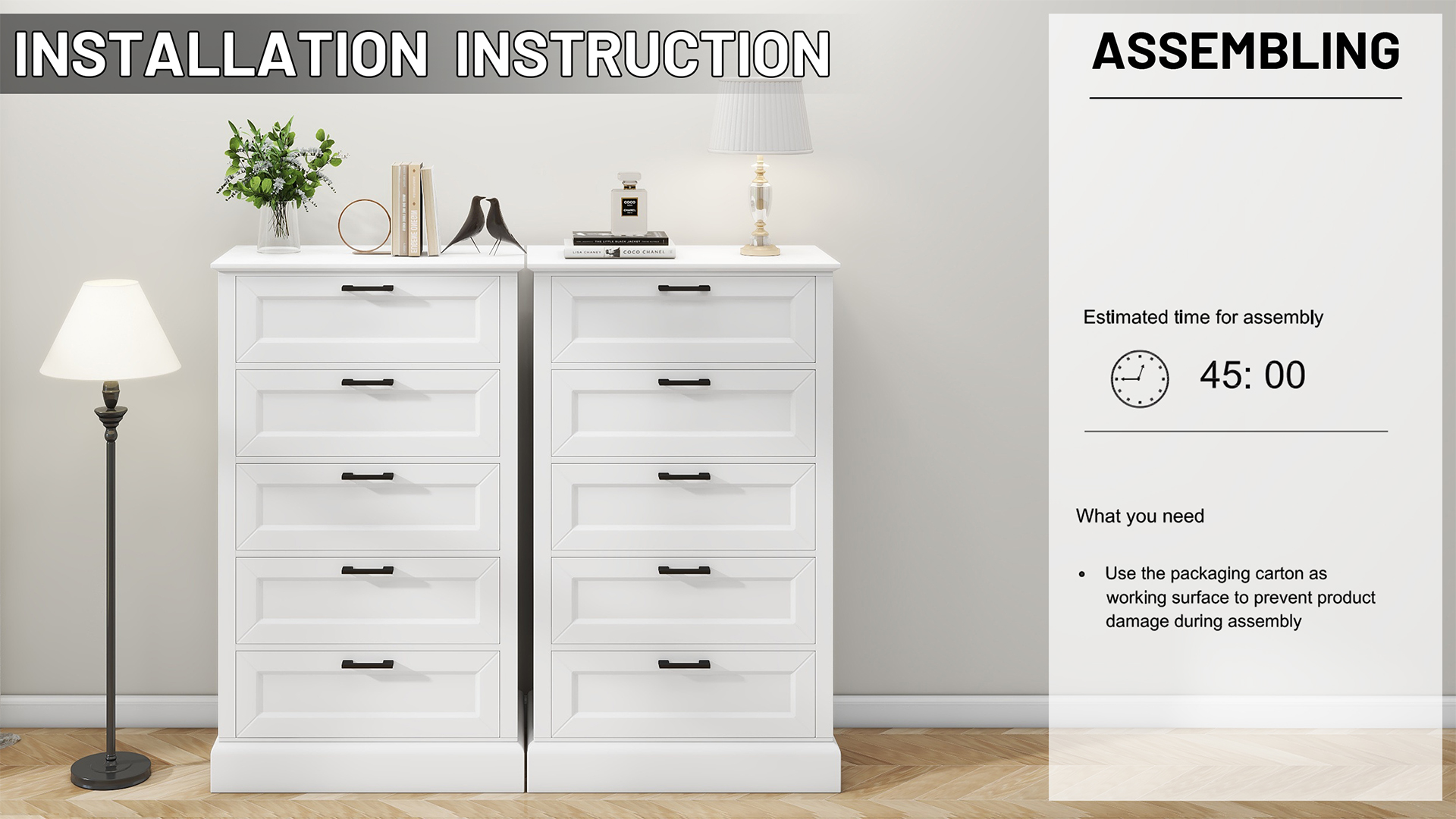 Amazon.com: biukpci White Dresser with 5 Drawers, Vertical Storage for  Bedroom, Wood Tall Dresser for Hallway, Wooden Tall Chest of Drawers for  Entryway, Nursery, Lingerie Chest Drawer, Modern Farmhouse Style : Home