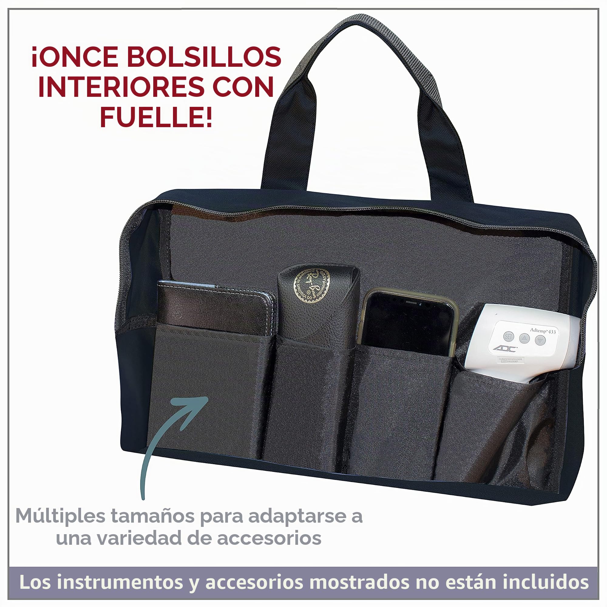 ADC 1024BK 1024 - Bolsa de instrumentos de nailon para enfermería o médico