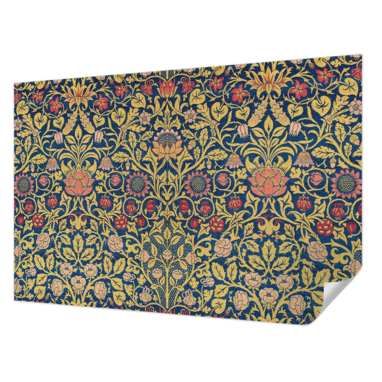 Papier peint adhésif mural motif floral déco salon moderne et chambre 104x70 cm