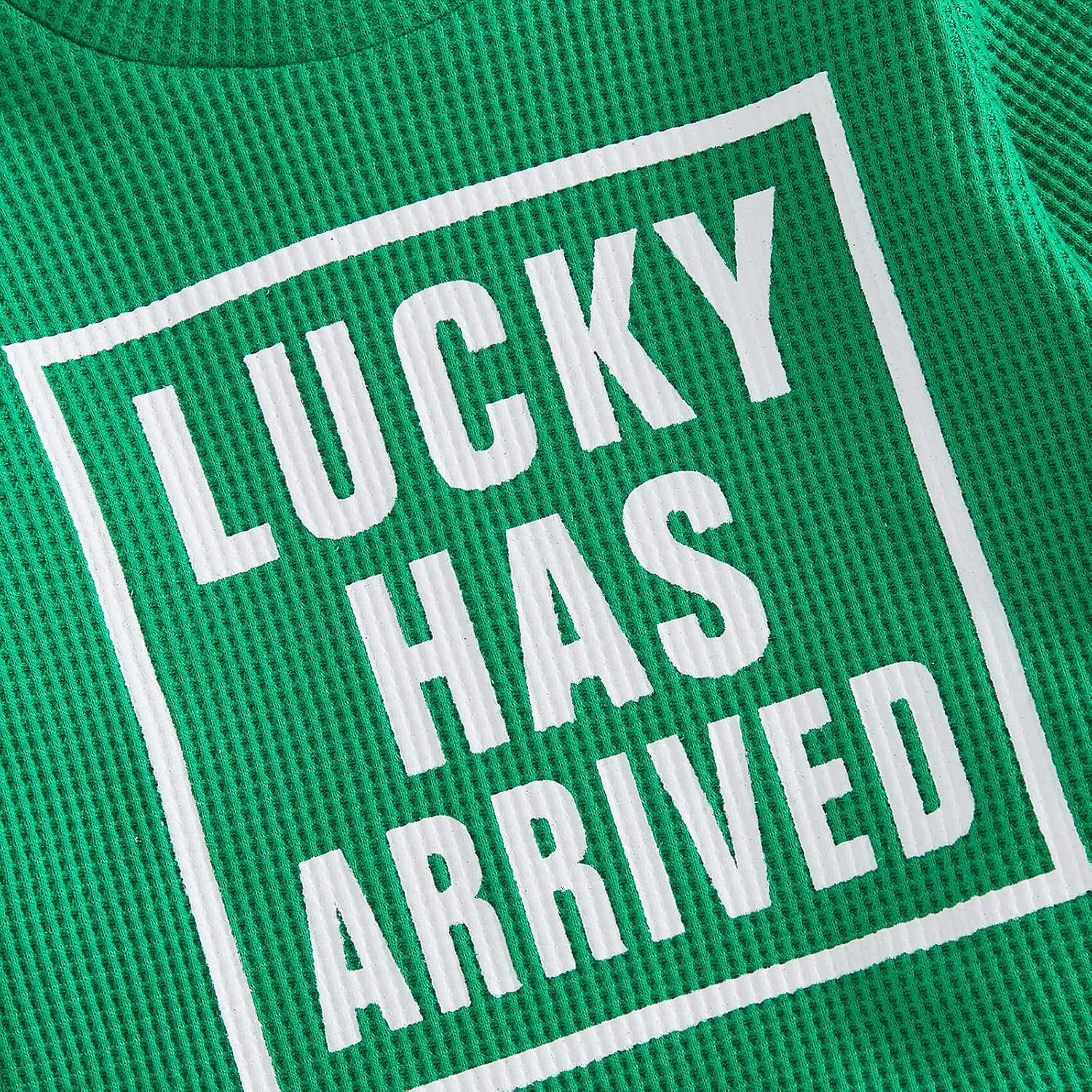 Douhoow Baby Boy St Patricks Day Outfit Infant Boy Girl My 1st St Patricks Embroidered Baby Sweatshirt Romper Pants Set - Image 4