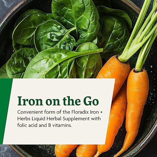 Miniatura 7 de Floradix, Tabletas de hierro suplemento vegetariano para apoyo energético para mujeres y hombres, sin OMG, vegetariano, kosher, sin lactosa, sin