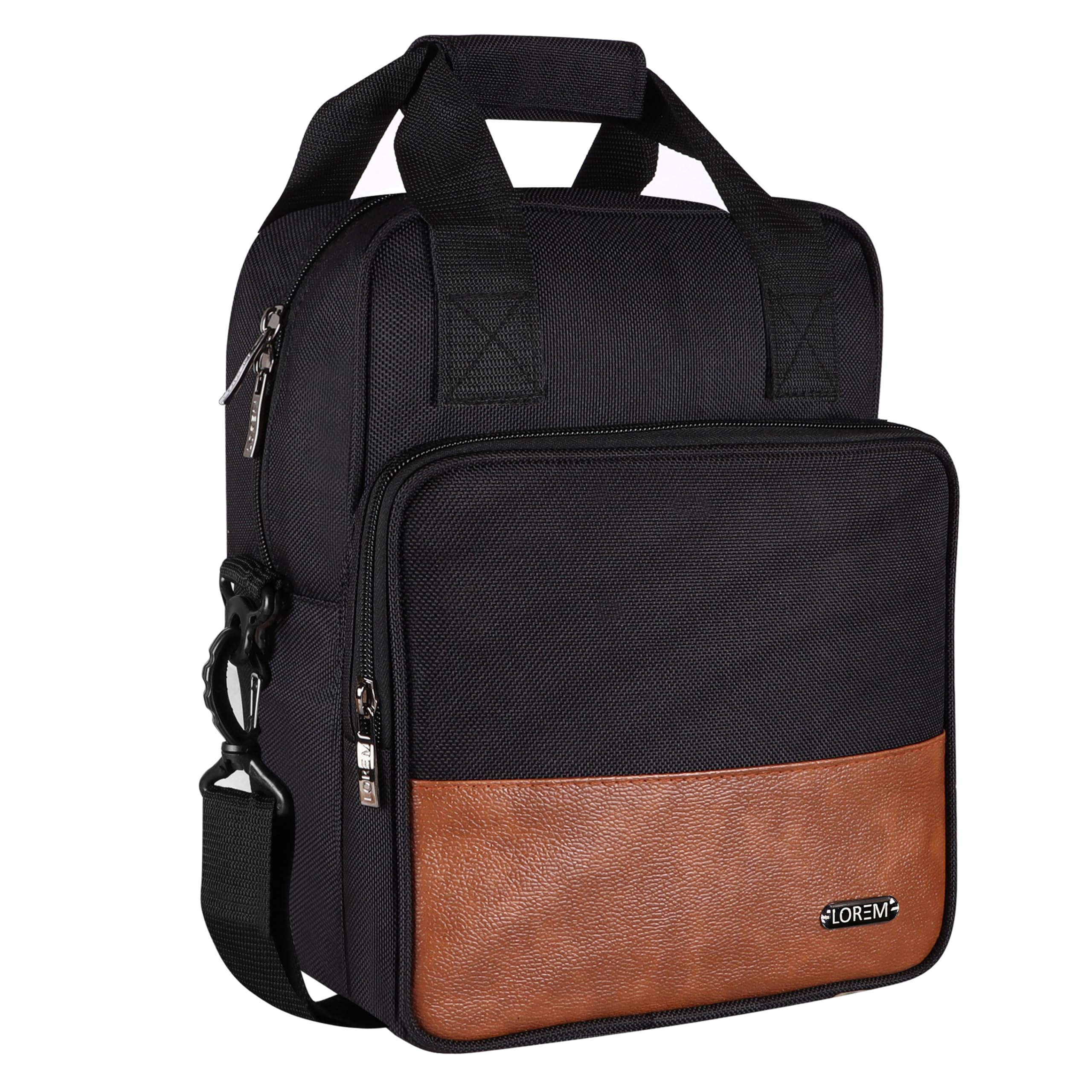 LOREM Khaki & Brown Color Insulated Travel Lunch/Tiffin/Storage Bag Leakproof Hot/Cold for Girls Boys Men Women Unisex, Office, College & School (Black) (B0CYTBQM8W) Amazon Price History, Amazon Price Tracker