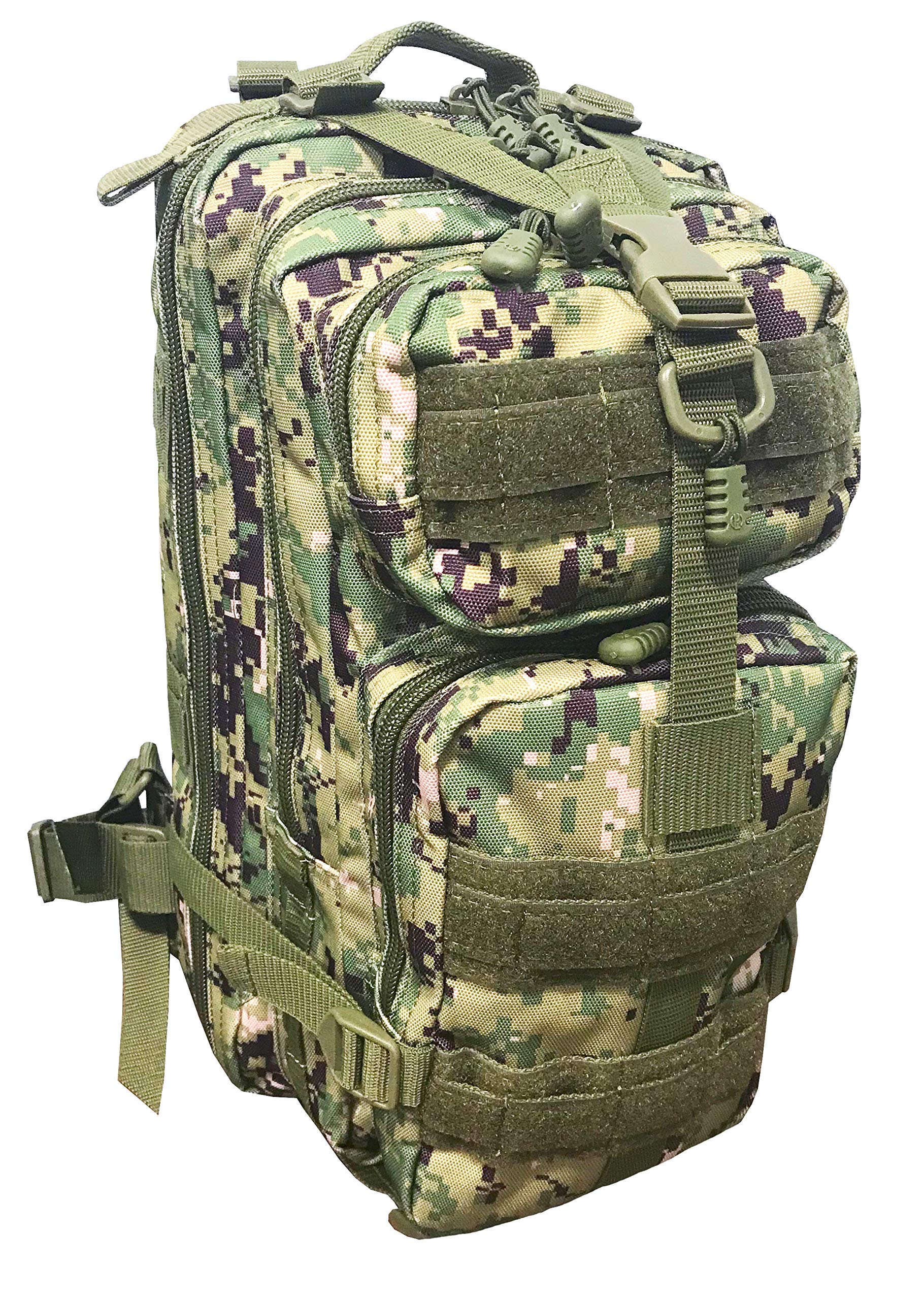 Presidio Tactical Assault Backpack - Military Approved Compact Backpack Made Of Water Resistant 900 Denier Cordura Nylon Features Large Center Pocket & MOLLE Webbing
