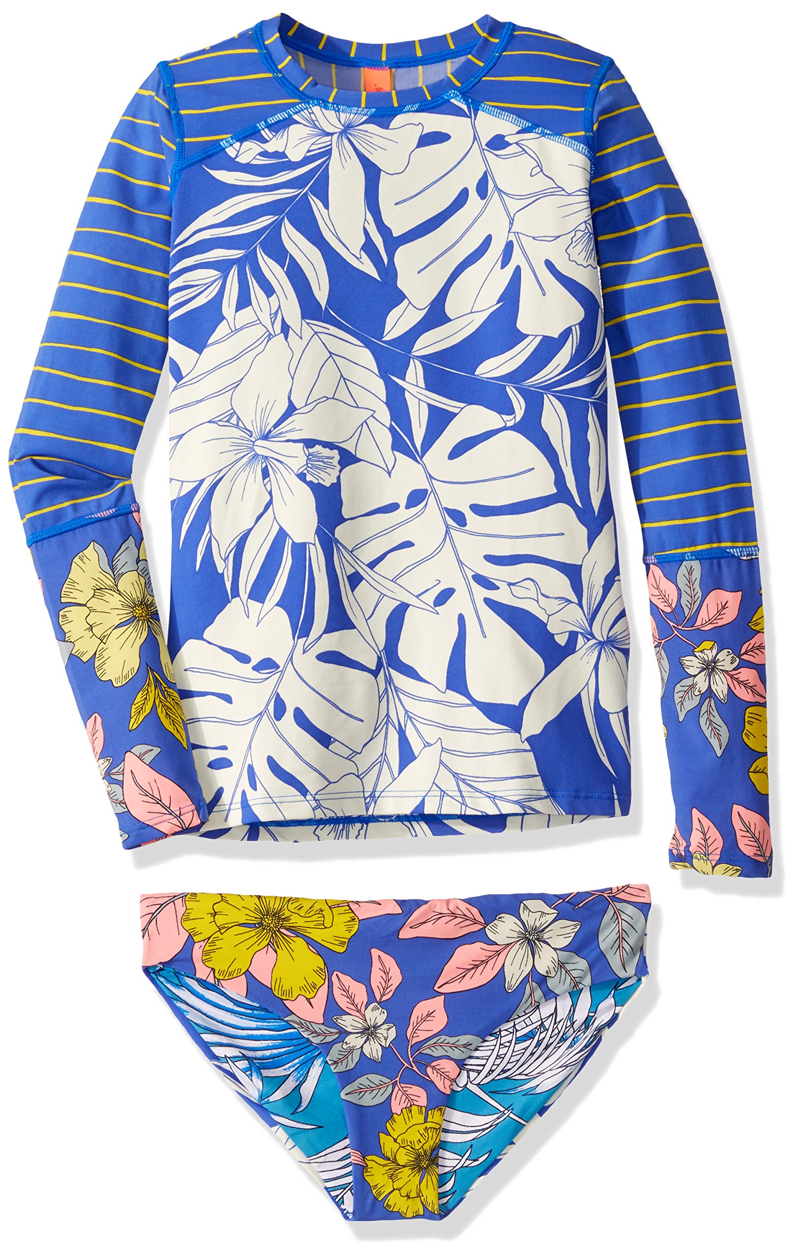 Maaji Girls' Long Sleeve Rashguard Swimsuit Set