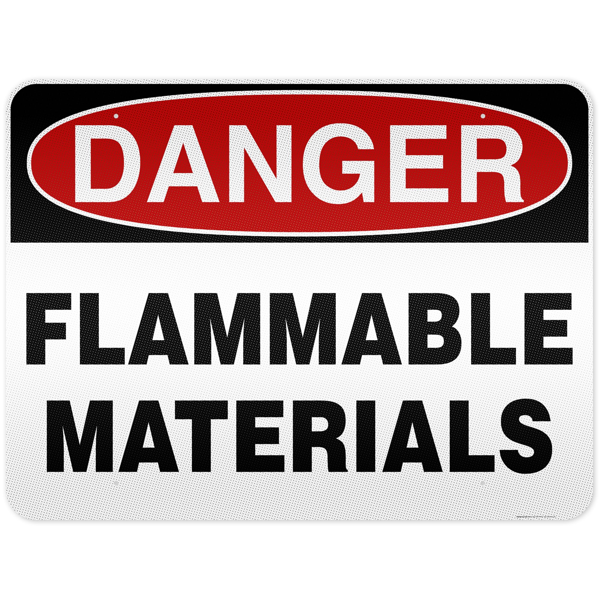 Danger Flammable Materials Sign,10x14 Inches, Rust Free .040 Aluminum, Fade — Amazon image 12