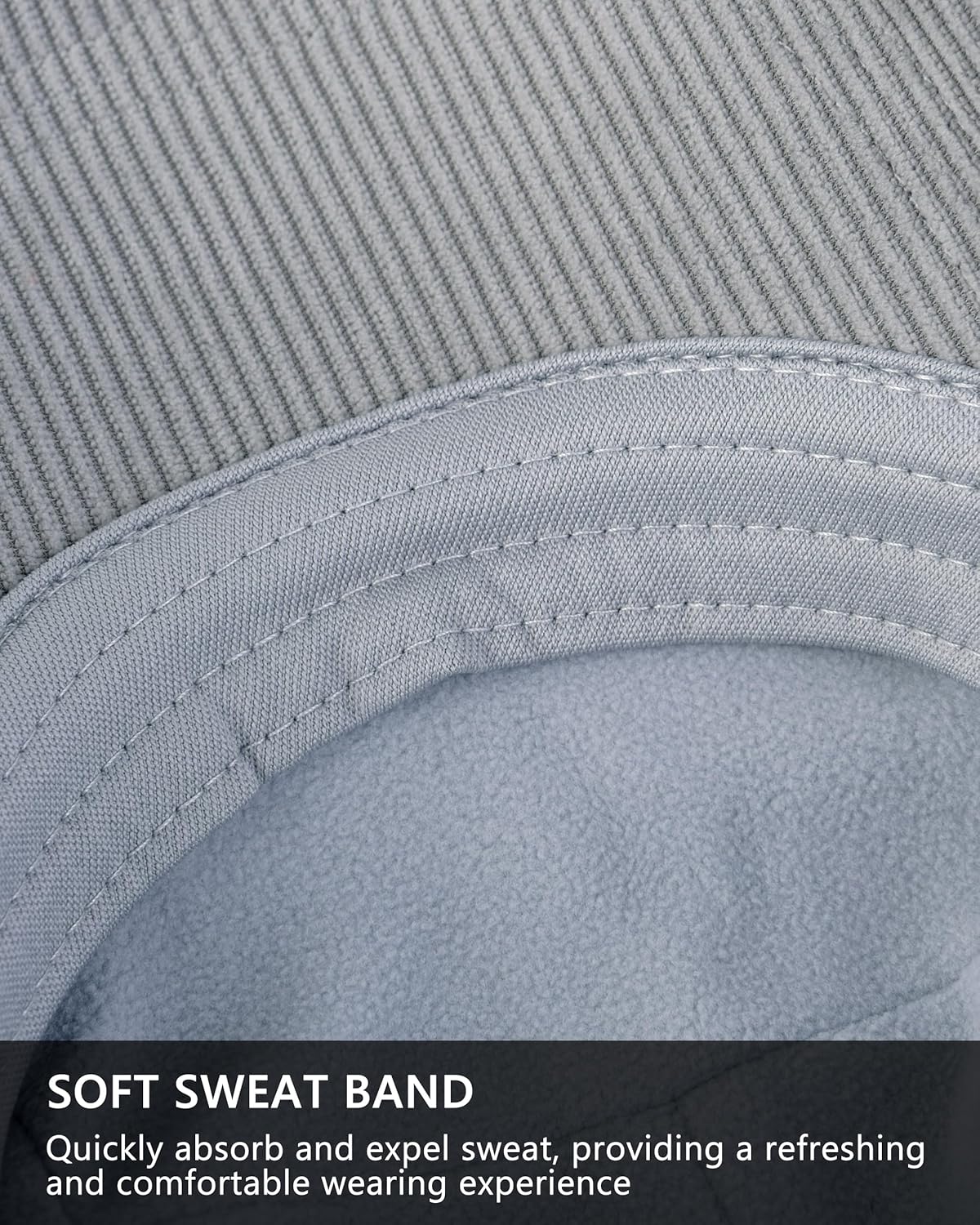 GADIEMKENSD Winter Trapper Hat with Ear Warmer Flaps Corduroy Baseball Cap for Men and Women - Image 9