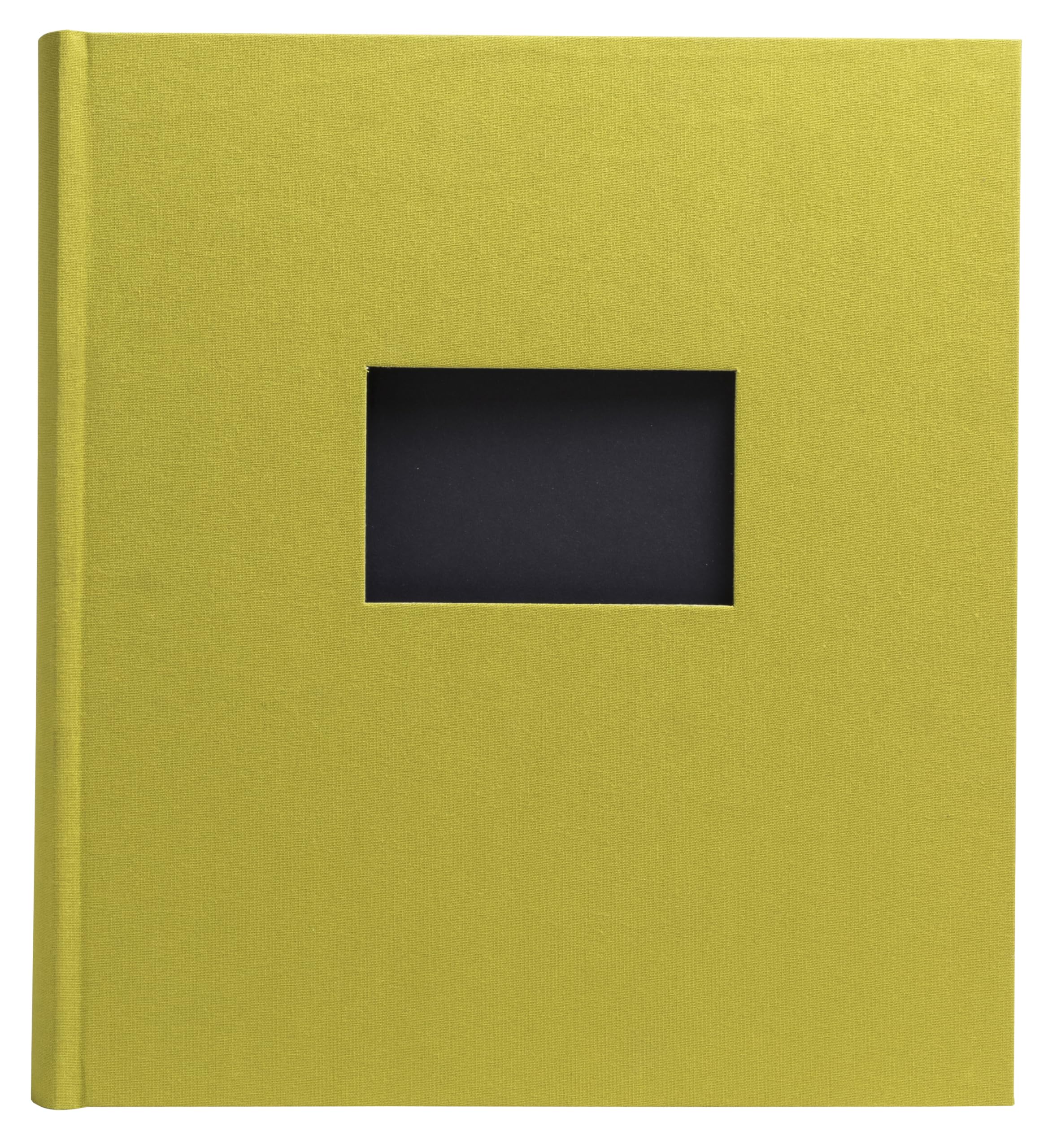 Exacompta Lime - Ref 16089E - 1 Pop'n Co Book Photo Album - 300 Photos - 60 Black Pages - Format 29 X 32 Cm - Fabric Cover Colour - With Personalisation Window