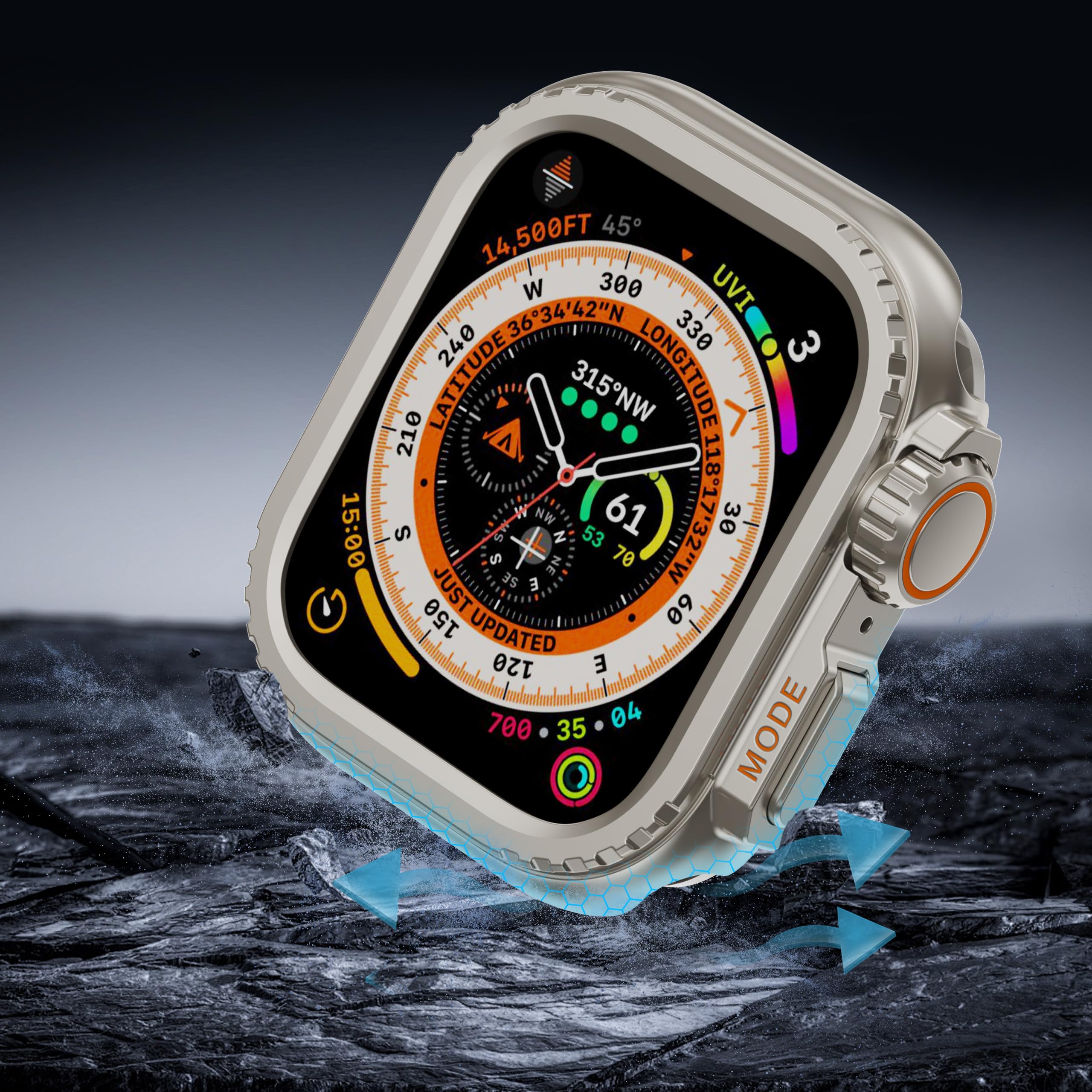 Amazon.co.jp: Zumyzu for アップルウォッチ カバー 49mm Apple Watch  