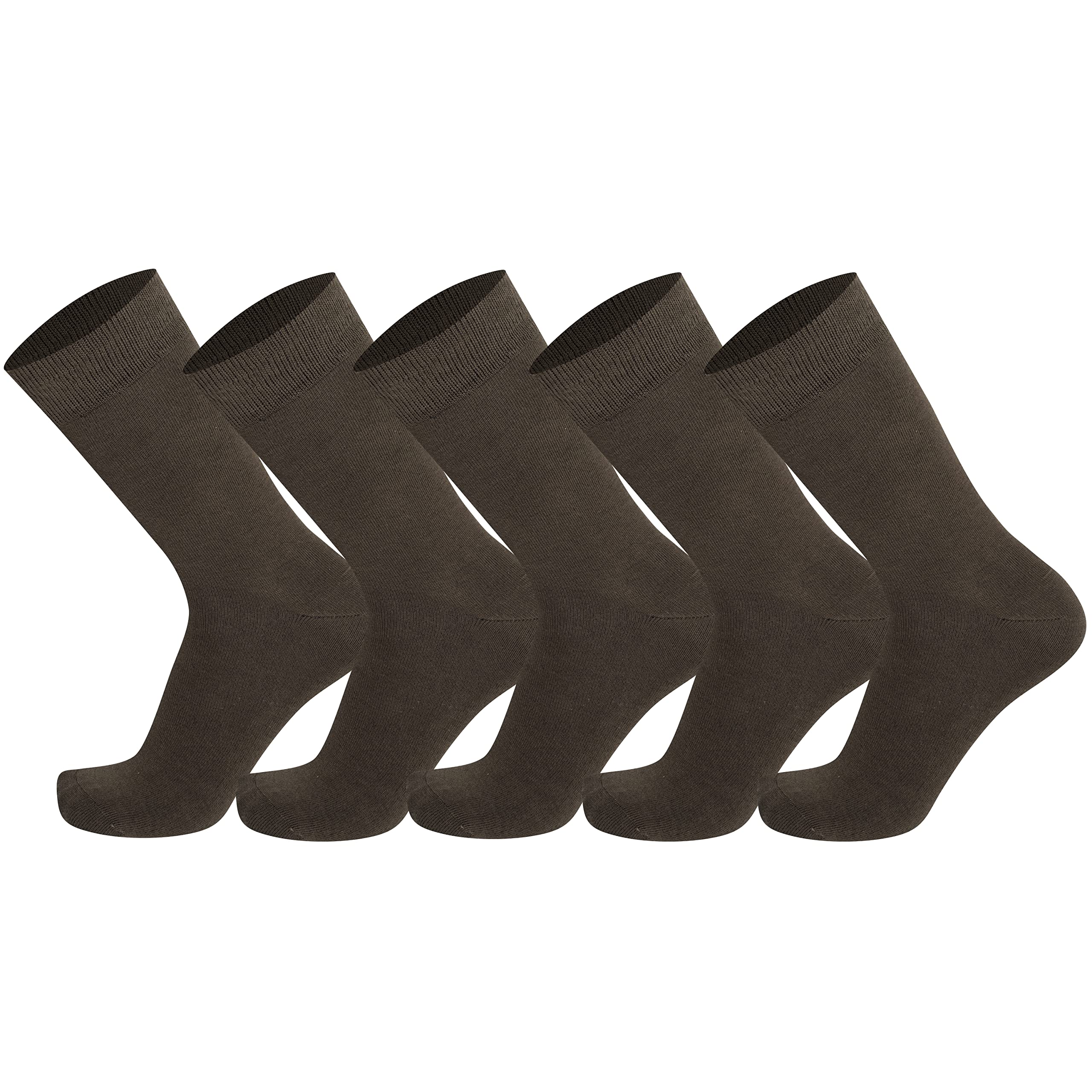 Mysocks Unisex Extra Fine Combed Cotton Crew Socks |5 Pairs Set | Seamless Toe | Make Your Steps Enjoyable