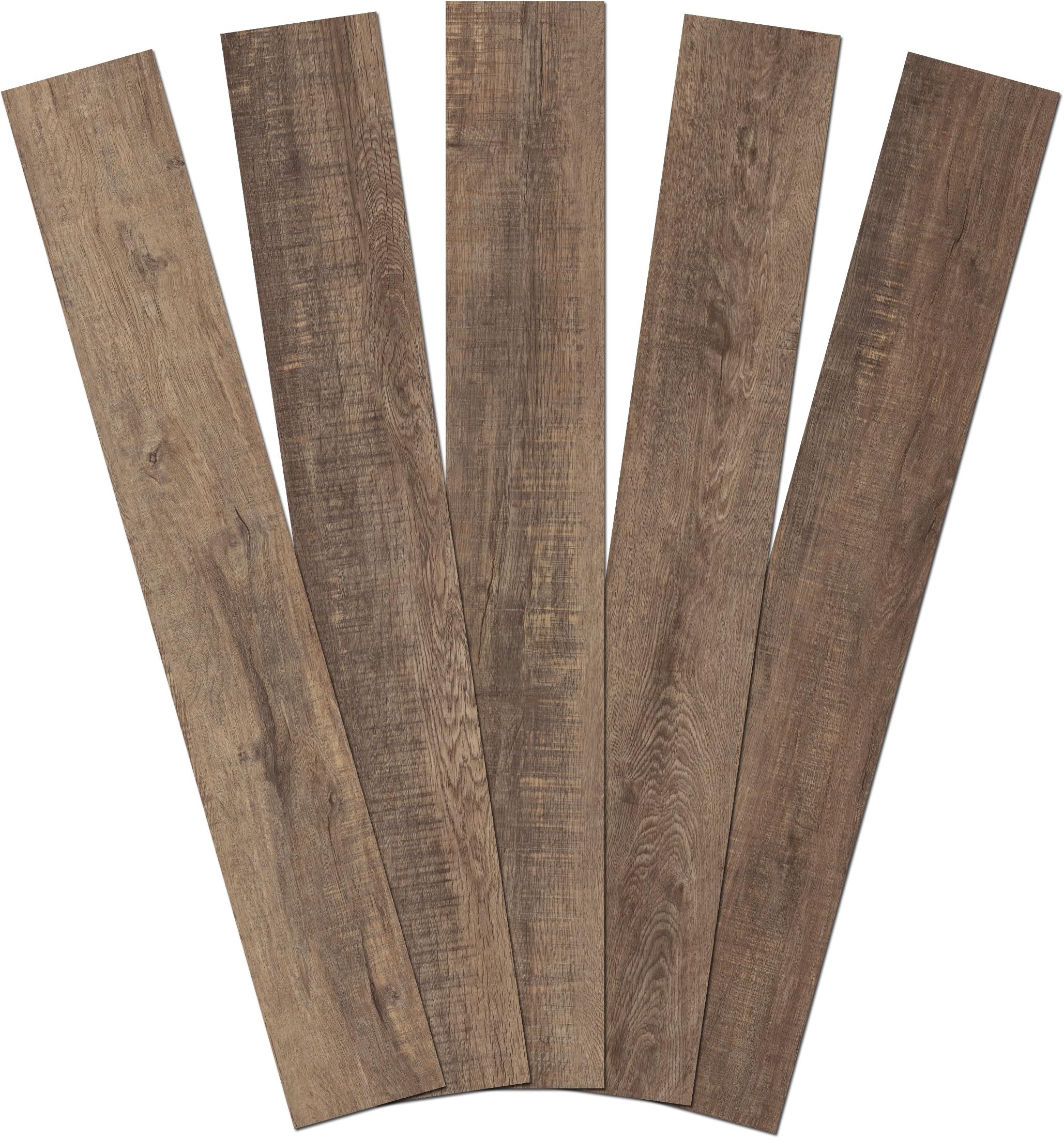 10 Pack 4mm Stone Core Engineered Vinyl Plank Flooring, 48" x 7", Sherwood Forest, 23 Sq. Ft