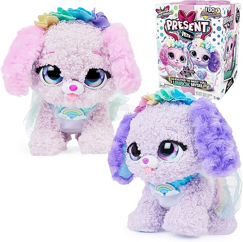 Fairy Puppy - Juguete interactivo sorpresa de peluche con más de 100 sonidos y acciones (el estilo puede variar), regalos para niñas, juguetes para