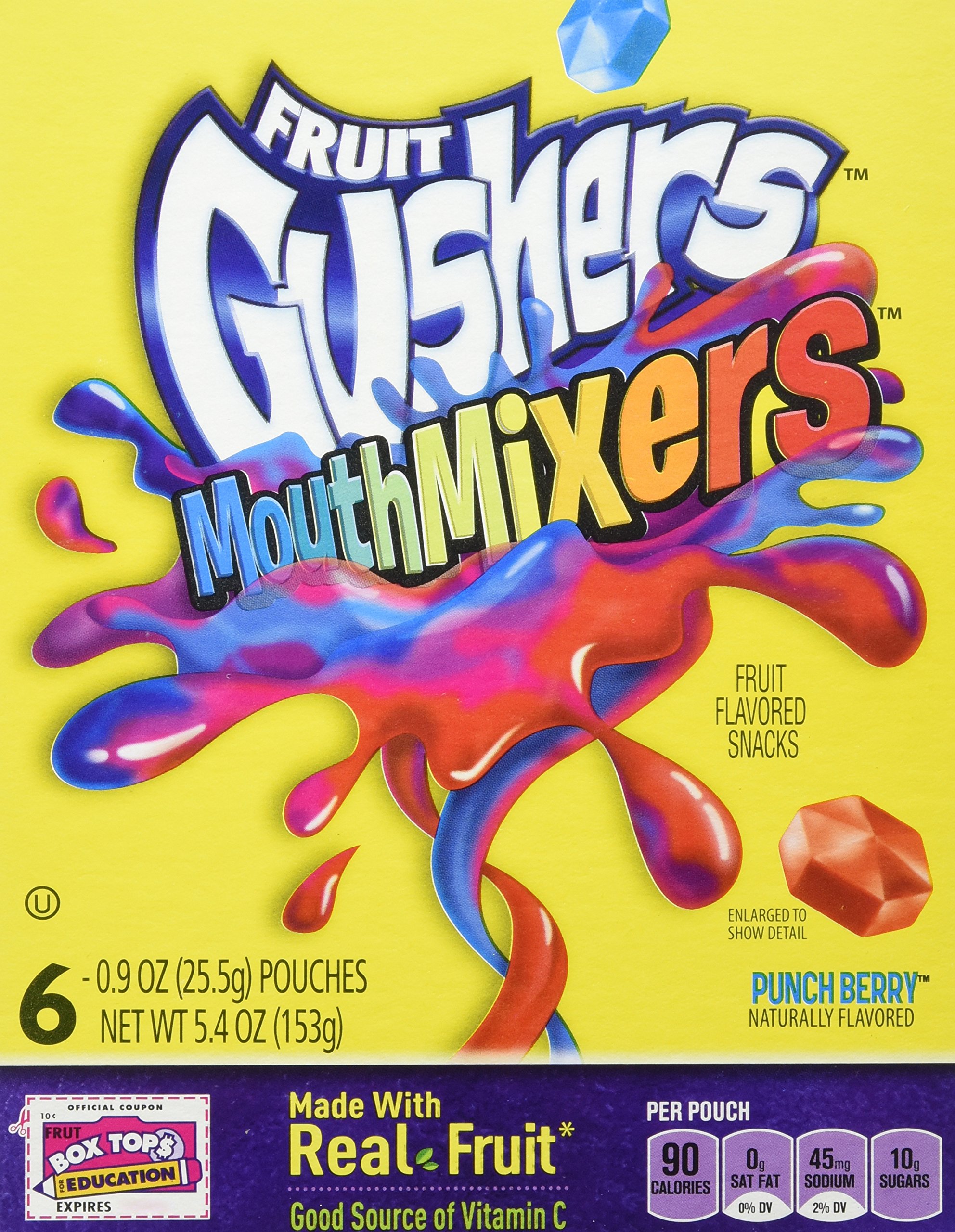 Buy Fruit Gushers Fruit Flavored Snacks, Mouth Mixers Punch Berry, 6