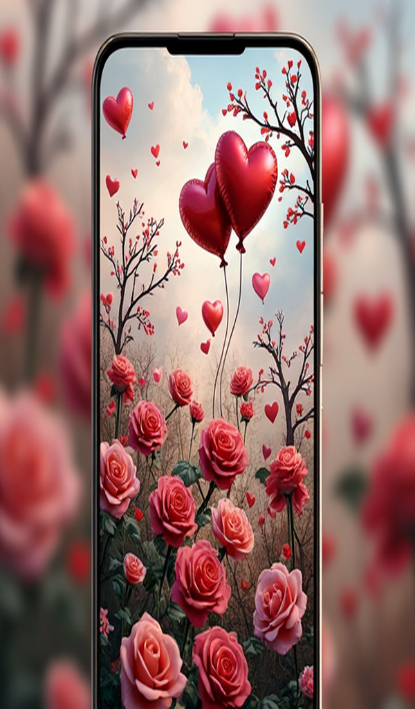 Valentine's Wallpapers - Love HD 4K Live Backgrounds Romance - App on