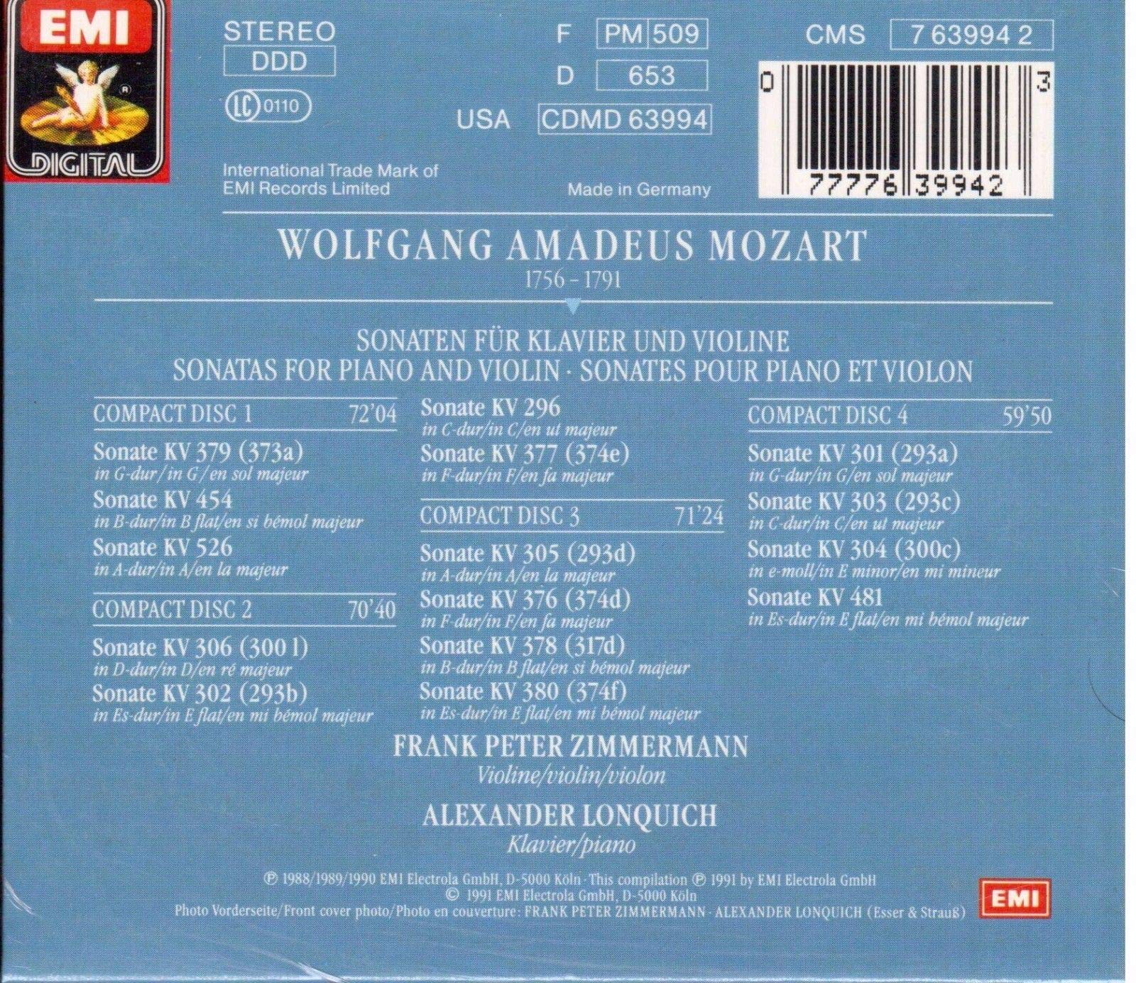 MozartViolin Sonatas