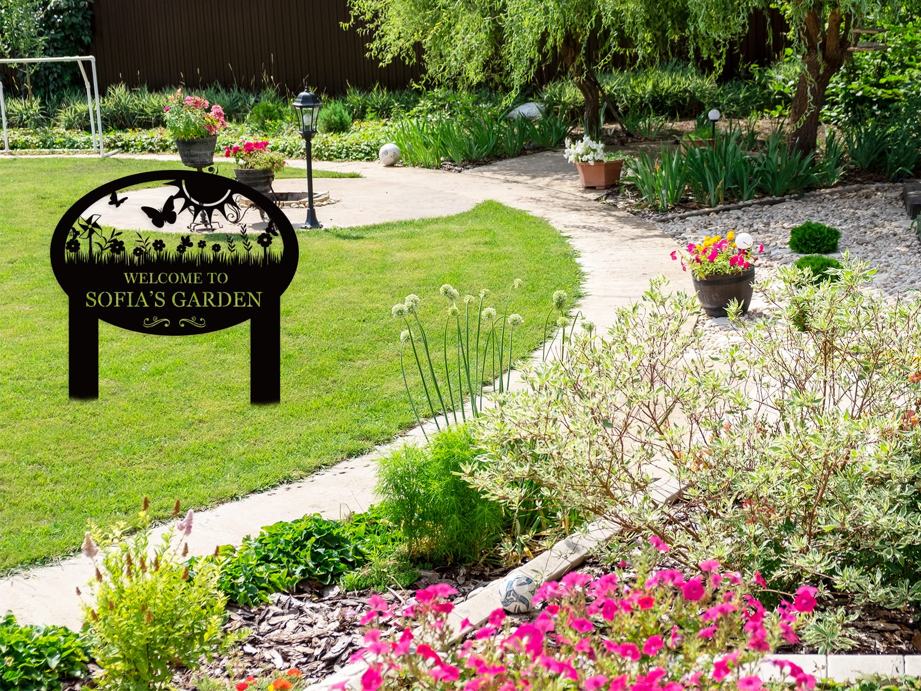 Divertido Letrero De Metal Para Pared, Diseño Retro Con Texto En Inglés "Into The Garden I Go To Lose My Mind" Para Regalos De Decoración Del Hogar