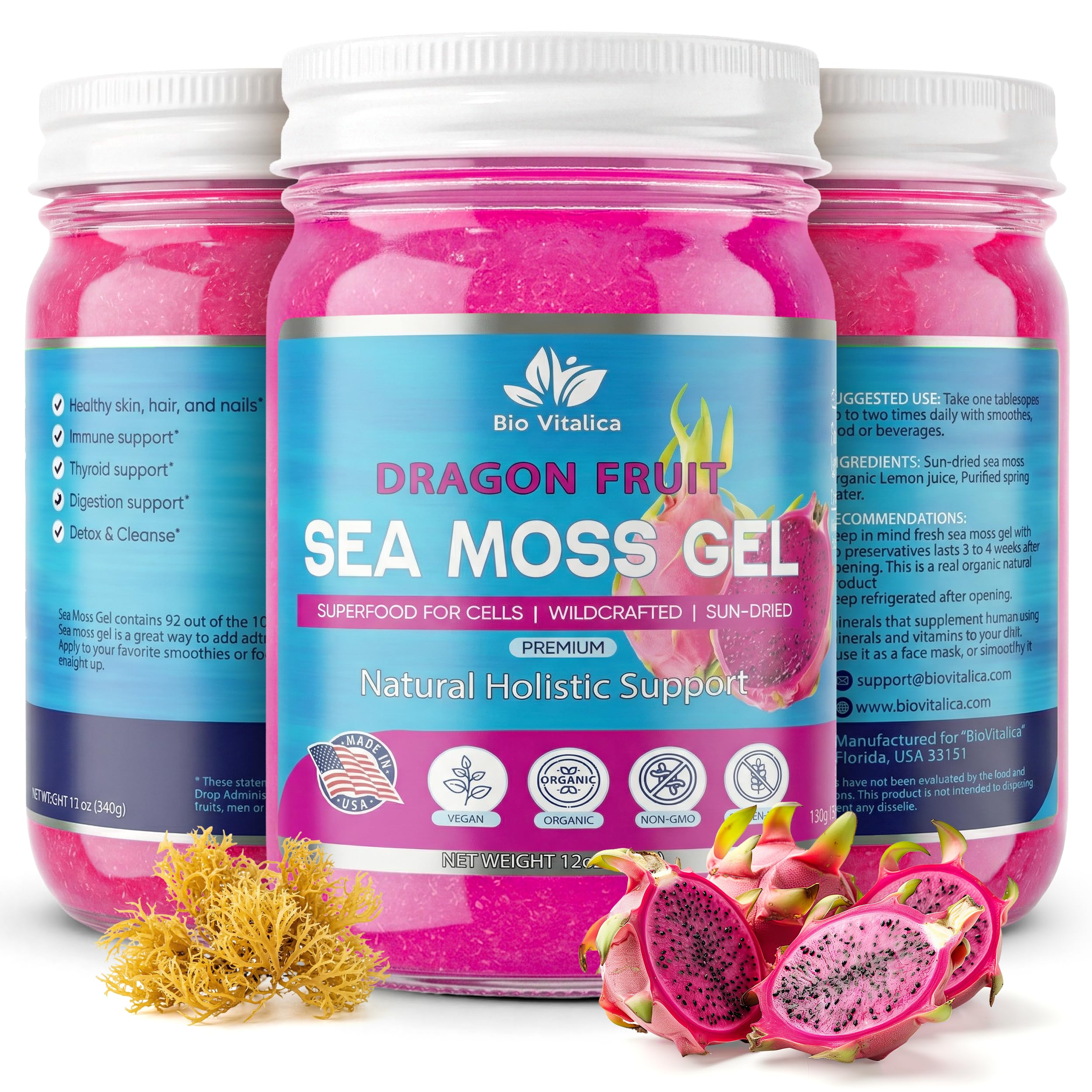 oceanbeawjade girl bacteria OMG3株セット Amazon.com: BioVitalica Irish Sea Moss Gel 12oz - USA Made Dr.Sebi