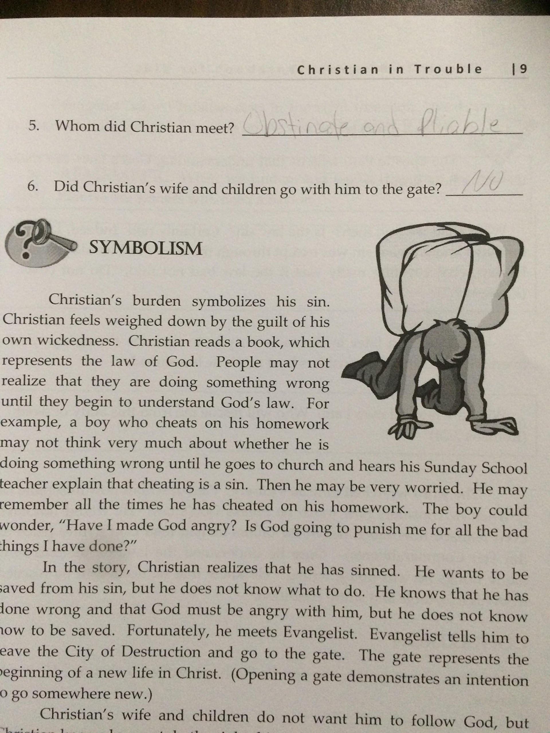 Pilgrim's Progress Workbook for Kids: Christian's Journey: A study guide for Pilgrim's Progress in Today's English (Volume 1)