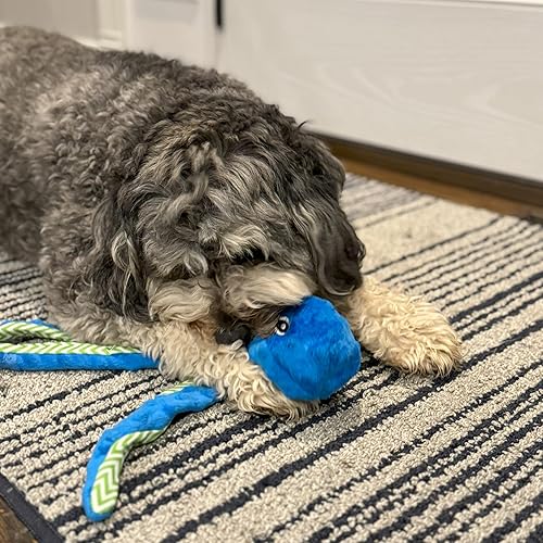 Miniatura 10 de Skinneeez Extreme Stuffingless juguete rechinador, durable con forma de pulpo para perro y gato, 16 pulgadas, surtidos de Ethical Pets