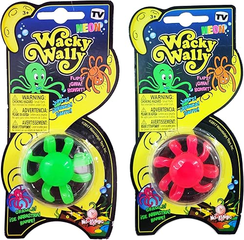 Nowstalgic Toys Wacky Wally - Juego de 2 gateadores de pared