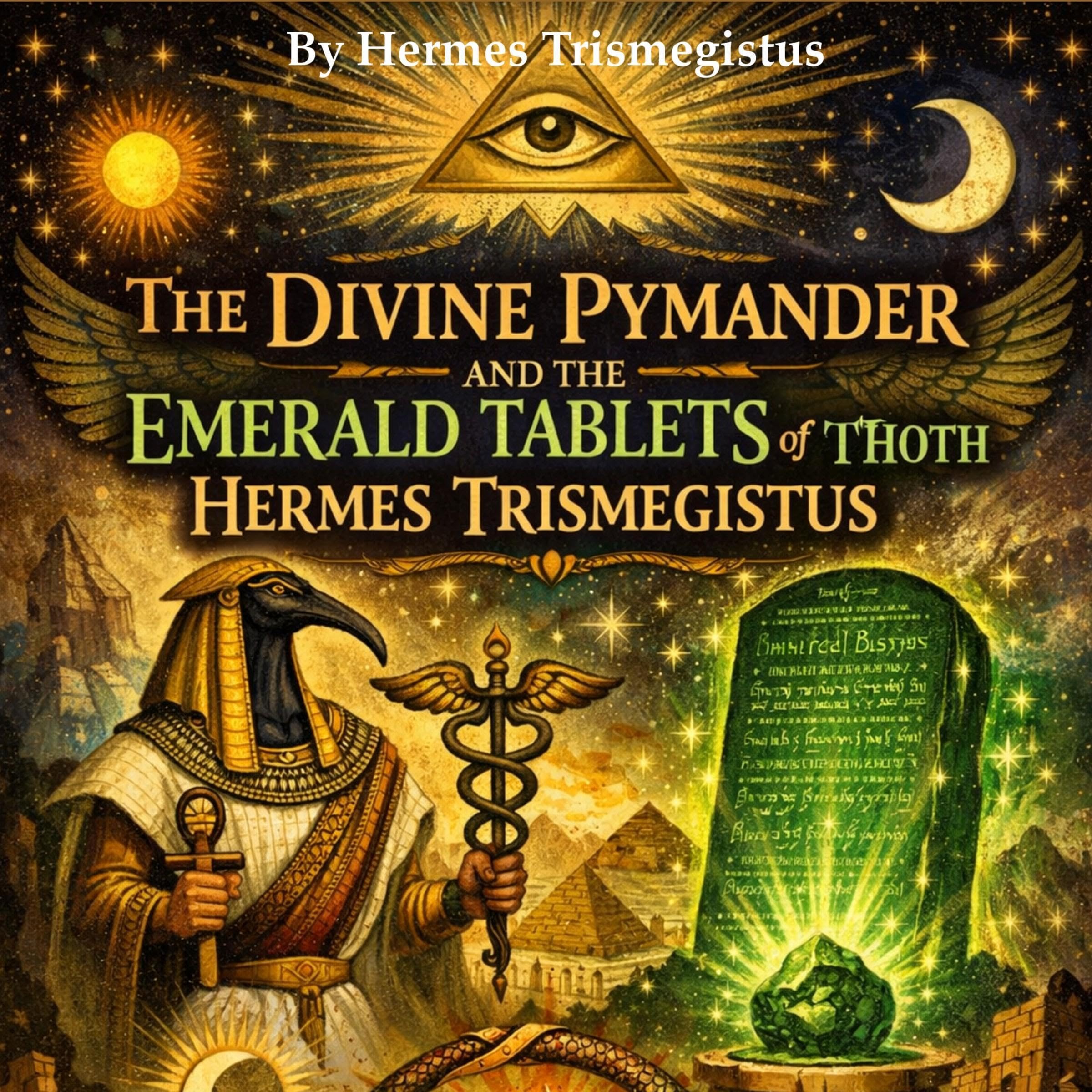 Cover art for The Divine Pymander and the Emerald Tablets of Thoth Hermes Trismegistus